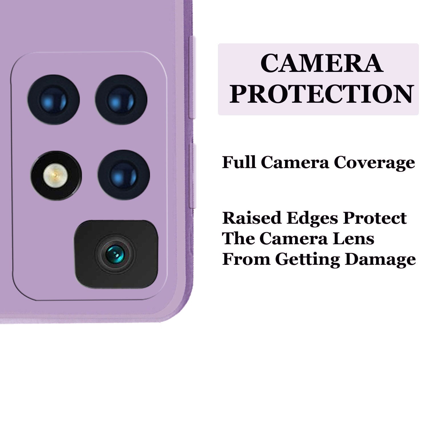 Redmi 10 Prime Liquid Silicone Back Cover Case With TPU & Matte Finish - Purple