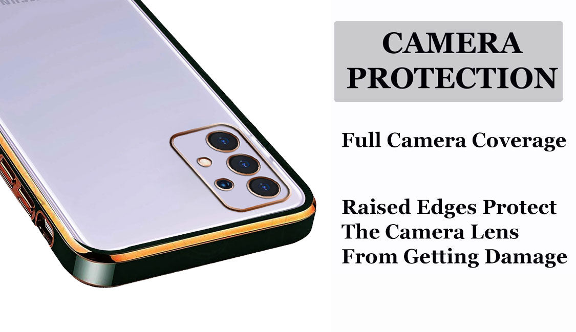 Electro Silicone Series Back cover Case For Samsung Galaxy A52 / Samsung Galaxy A52s - Black