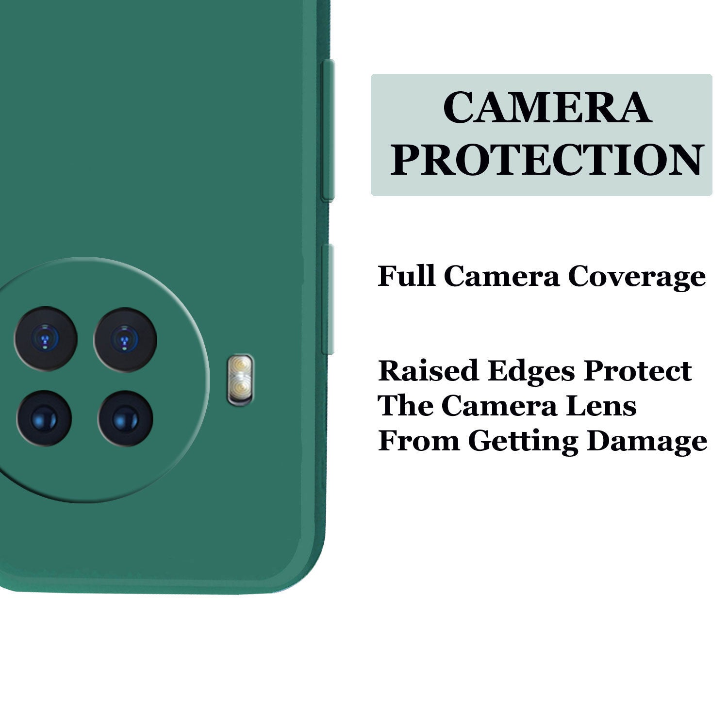 Xiaomi Mi 10i 5G Liquid Silicone Back Cover Case With TPU & Matte Finish - Green