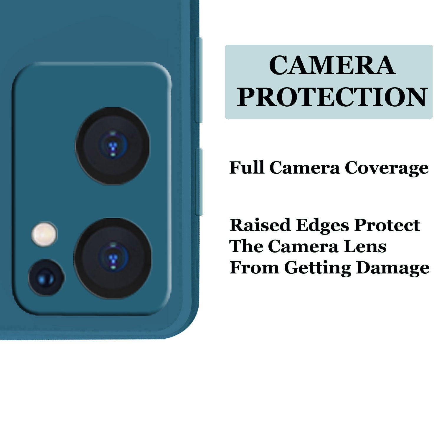 OnePlus Nord CE 2 5g Liquid Silicone Back Cover Case With TPU & Matte Finish - Blue