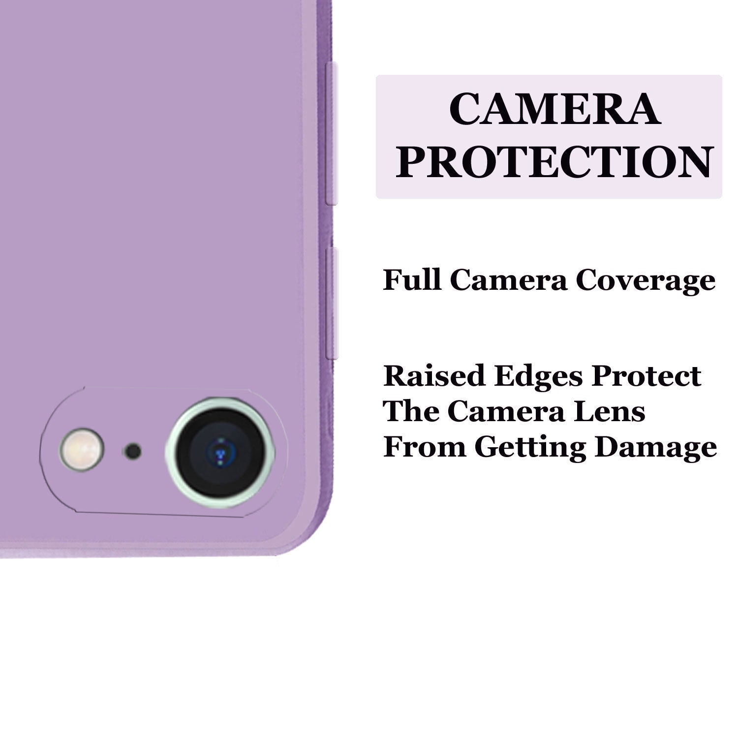 iphone 7 / iphone SE 2020 / Iphone 8 Liquid Silicone Back Cover Case With TPU & Matte Finish -  Purple