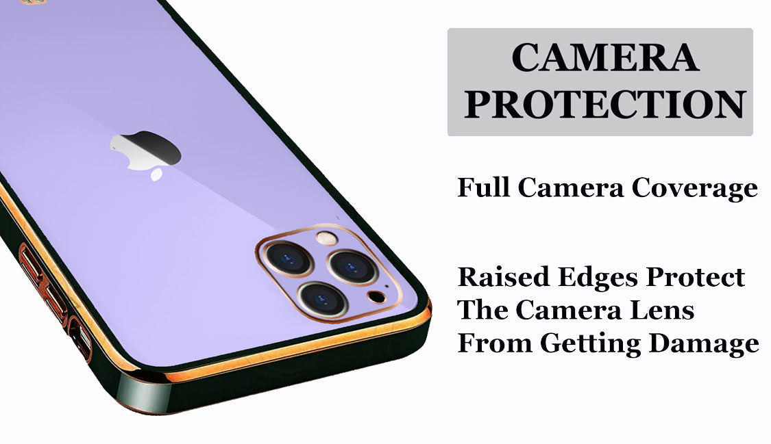 Electro Silicone Series Back cover Case For iphone 13 pro - Black