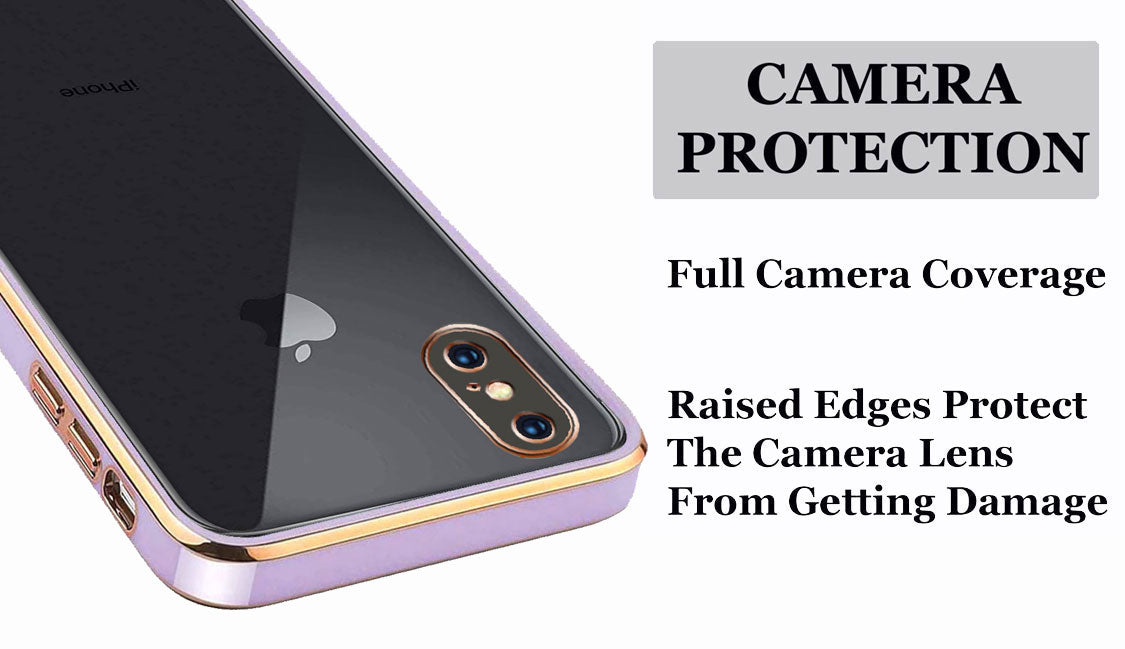 Electro Silicone Series Back cover Case For iphone X - Purple