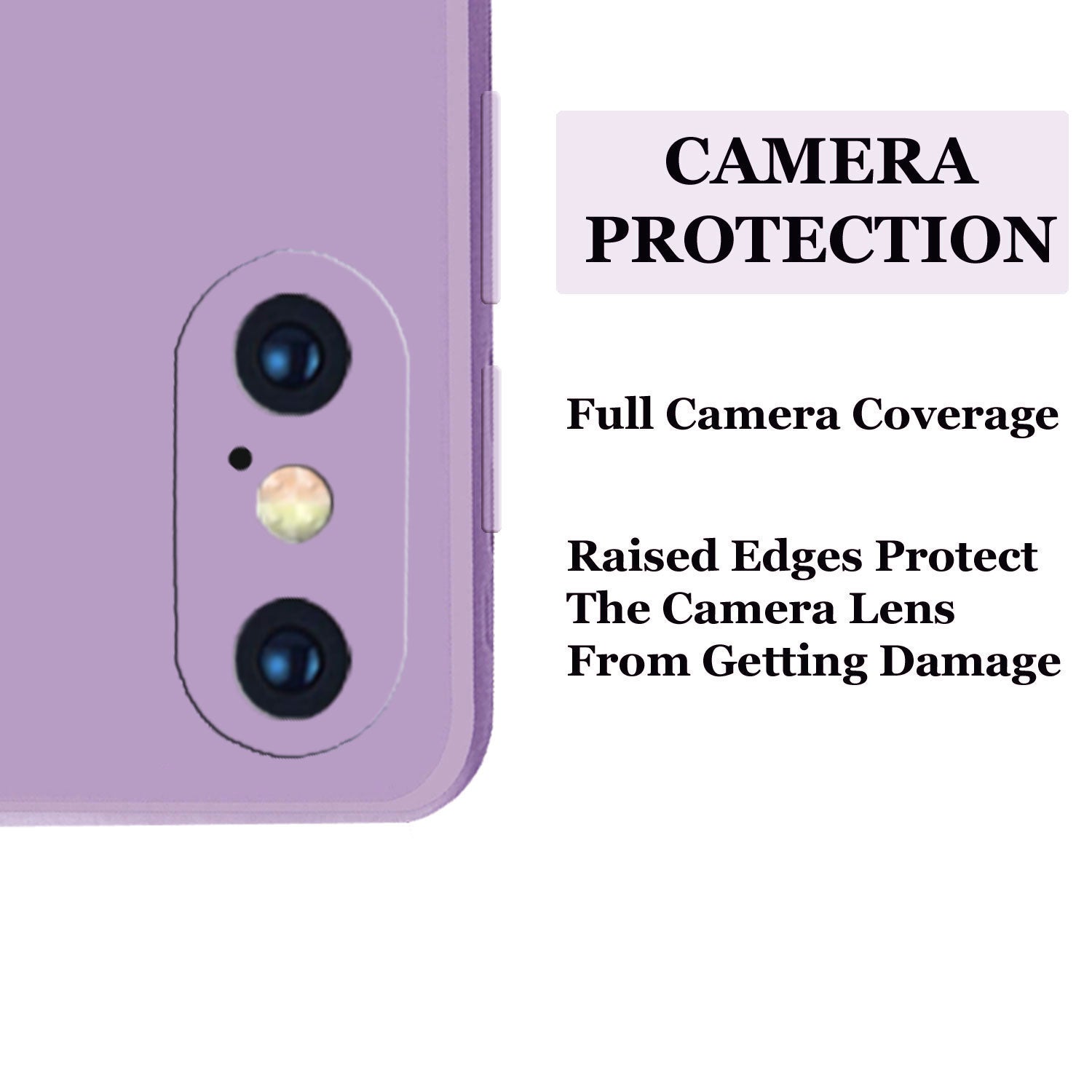 Liquid TPU Silicone Matte Back Cover Case For iphone X / XS - Purple