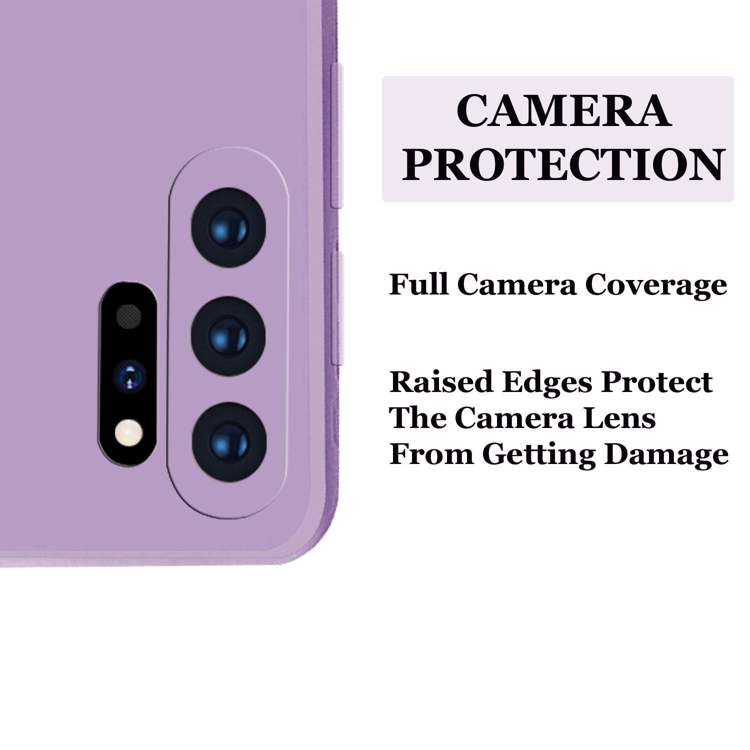 Samsung Galaxy Note 10 Plus Liquid Silicone Back Cover Case With TPU & Matte Finish - Purple