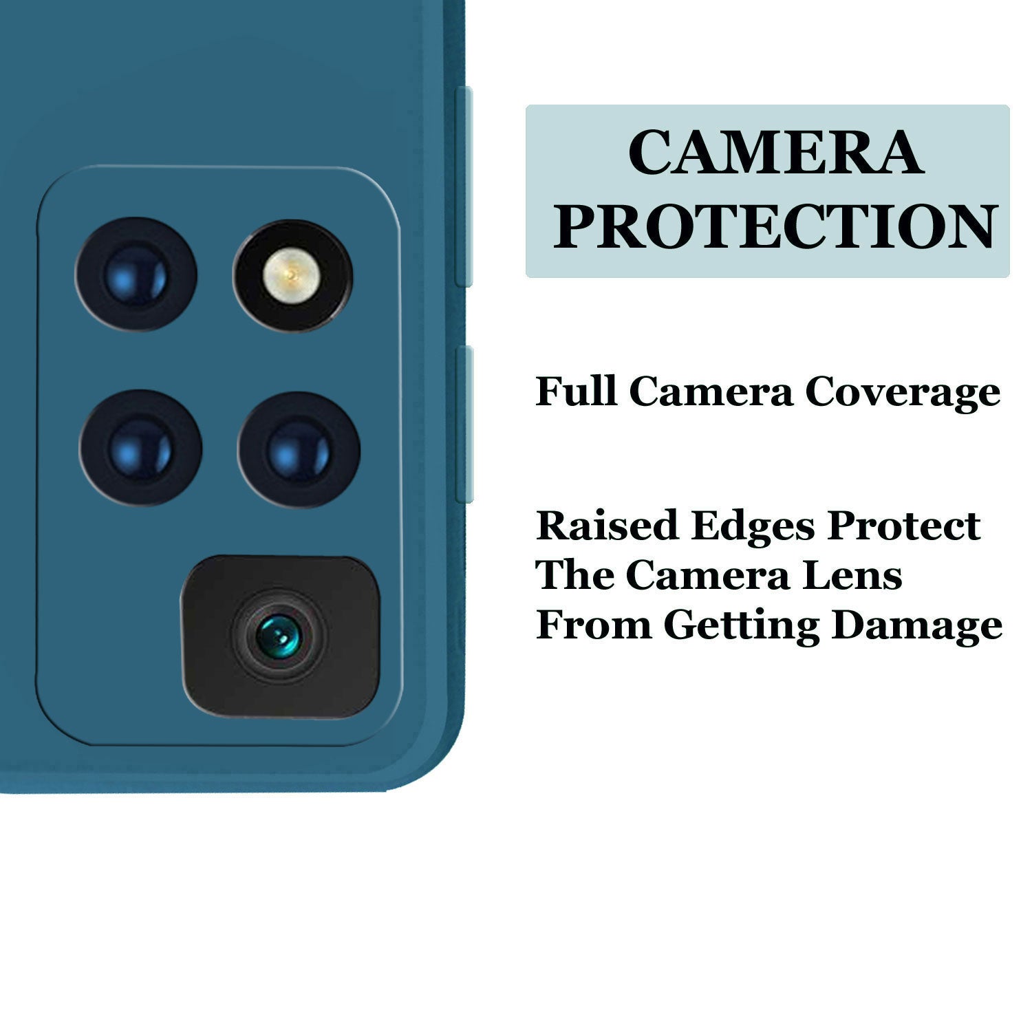 Xiaomi 11i 5G Liquid Silicone Back Cover Case With TPU & Matte Finish - Blue