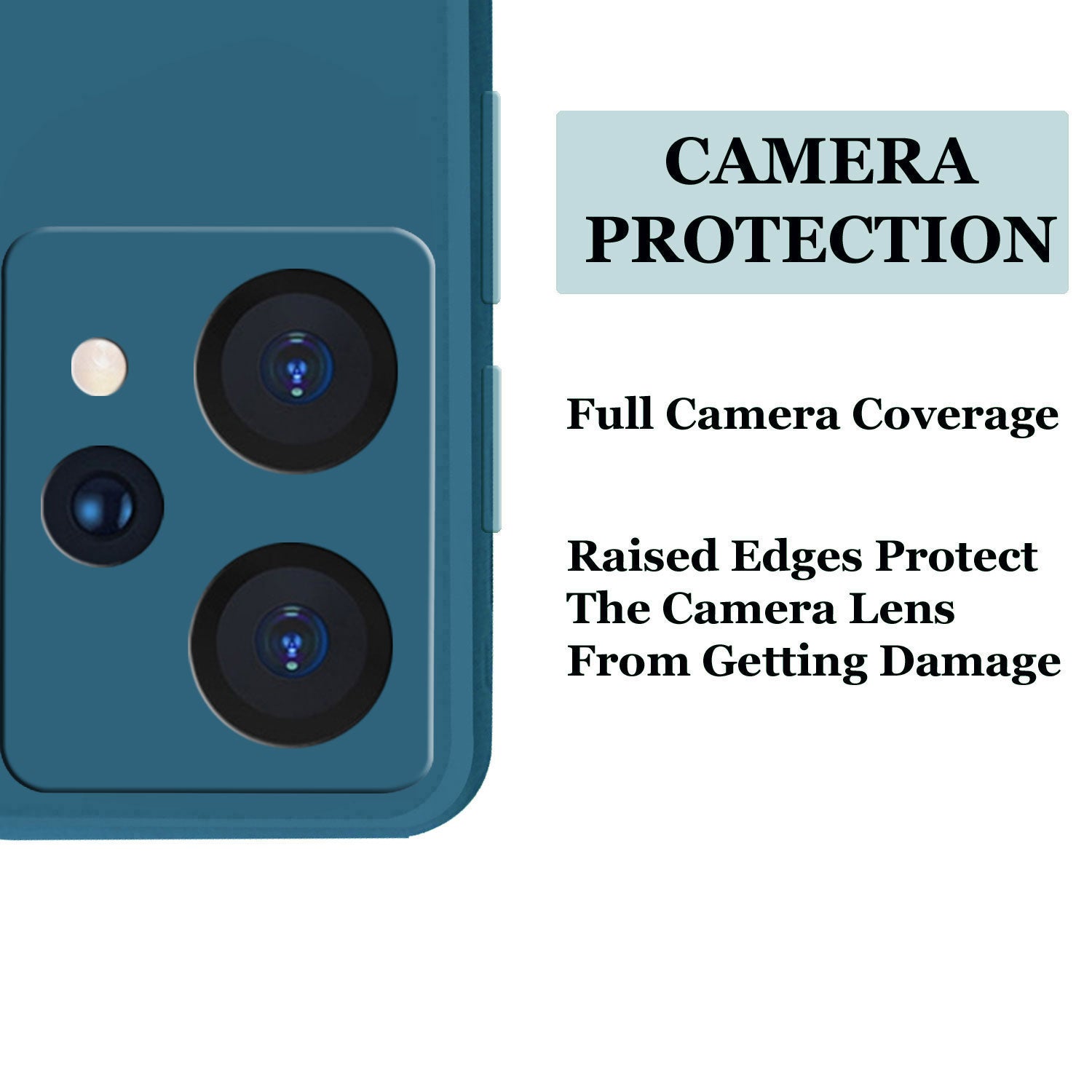 Realme 9 Pro Plus Liquid Silicone Back Cover Case With TPU & Matte Finish - Blue