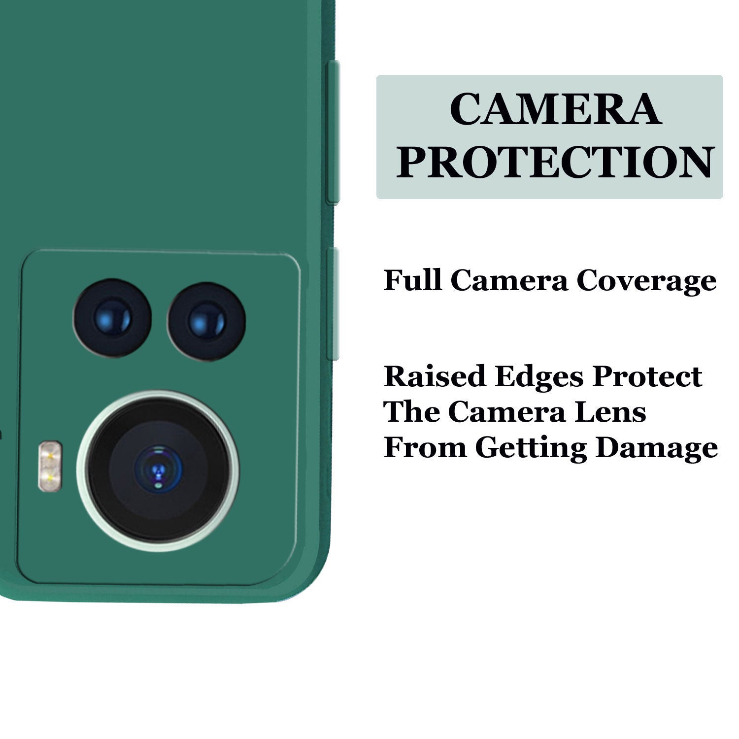 OnePlus 10R 5G Liquid Silicone Back Cover Case With TPU & Matte Finish - Green