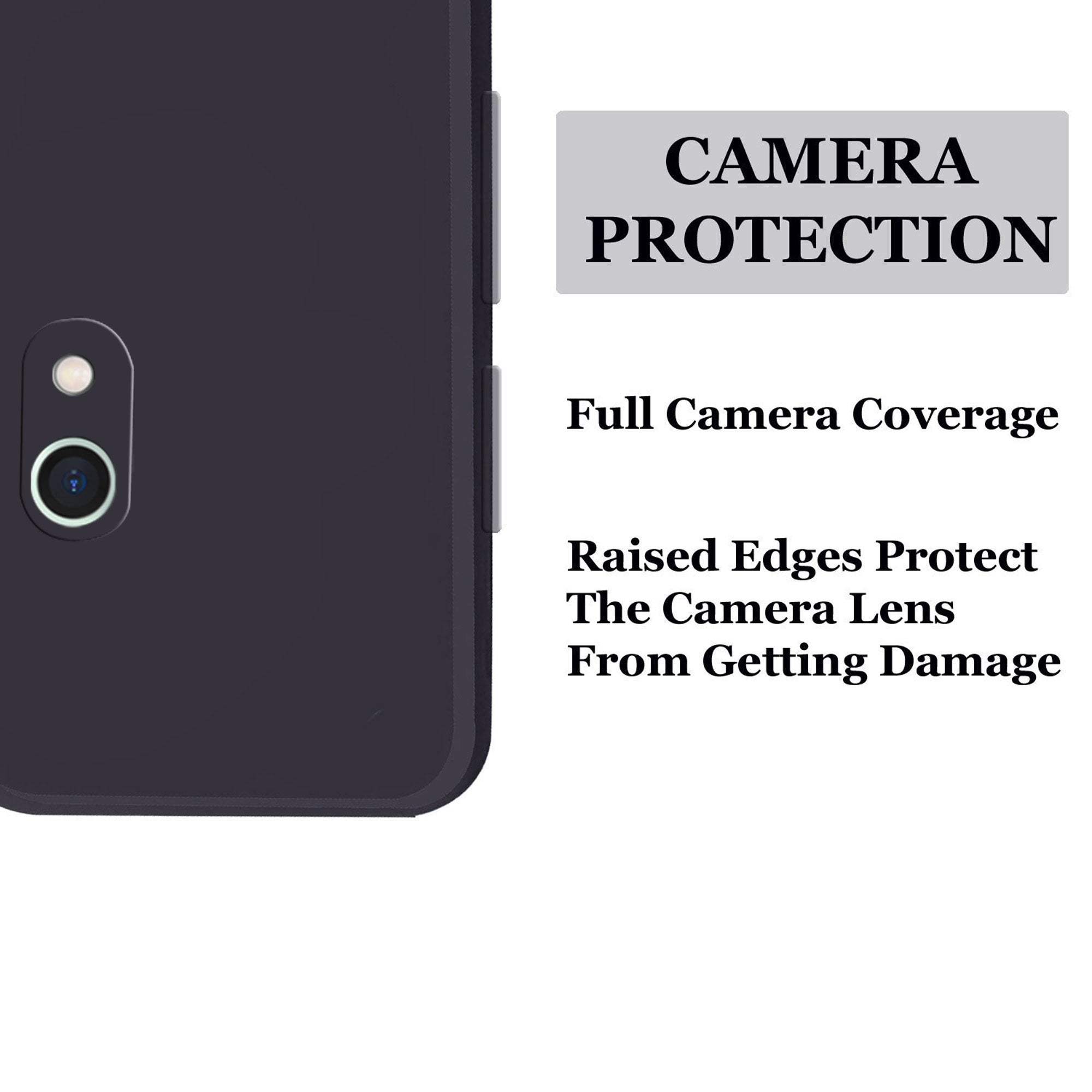Redmi 8a Liquid Silicone Back Cover Case With TPU & Matte Finish - Black