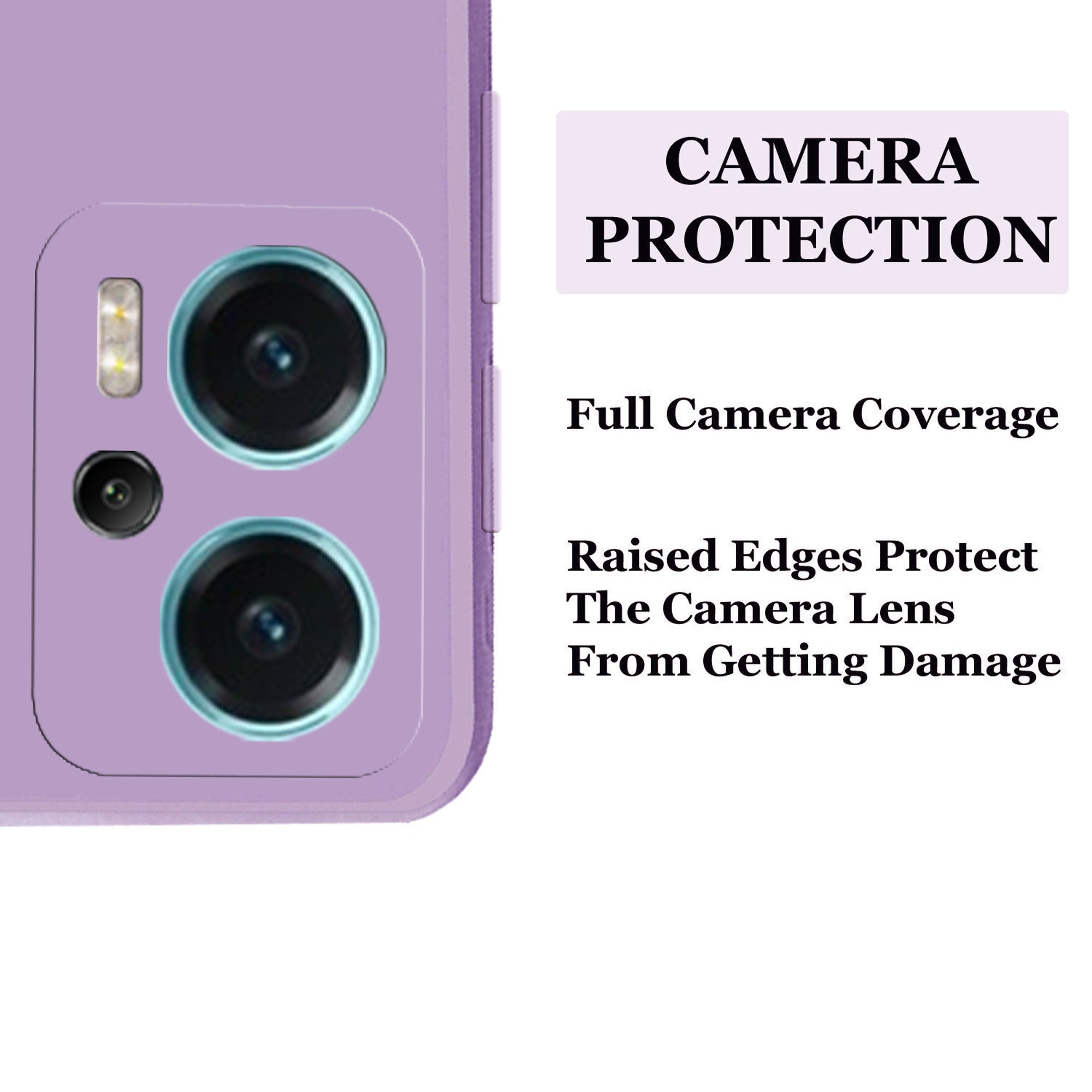 Redmi K50i 5G Liquid Silicone Back Cover Case With TPU & Matte Finish - Purple