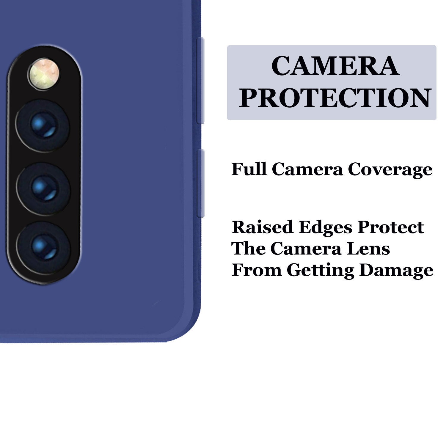 OnePlus 7 Pro Liquid Silicone Back Cover Case With TPU & Matte Finish -  Blue