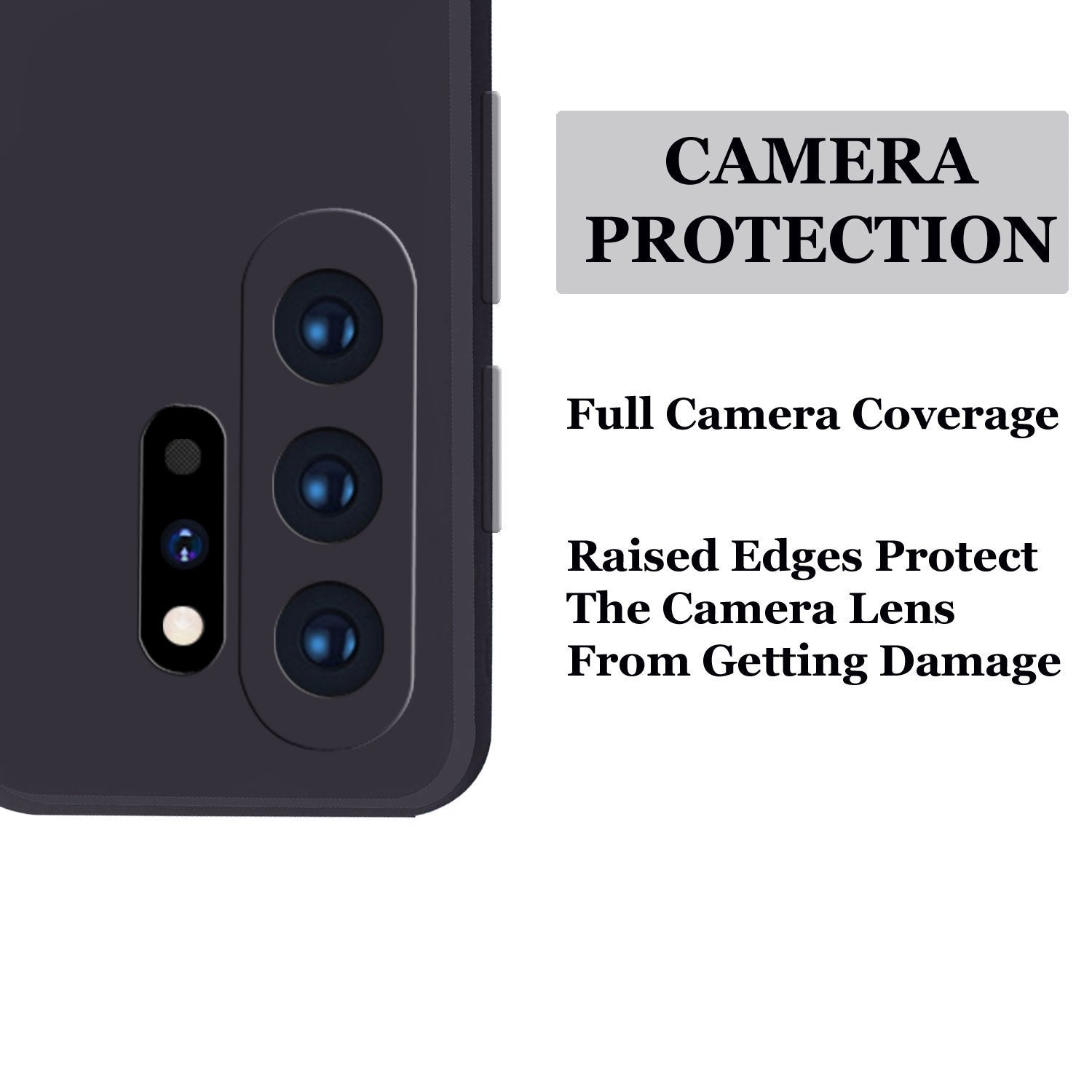 Samsung Galaxy Note 10 Plus Liquid Silicone Back Cover Case With TPU & Matte Finish - Black