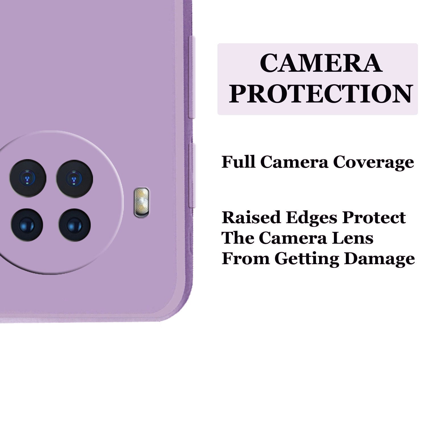 Xiaomi Mi 10i 5G Liquid Silicone Back Cover Case With TPU & Matte Finish - Purple