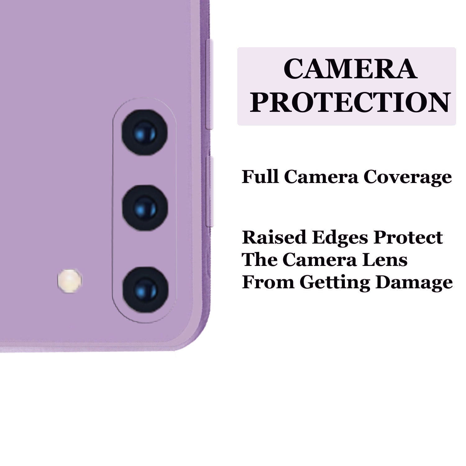 Samsung Galaxy Note 10 Liquid Silicone Back Cover Case With TPU & Matte Finish - Purple