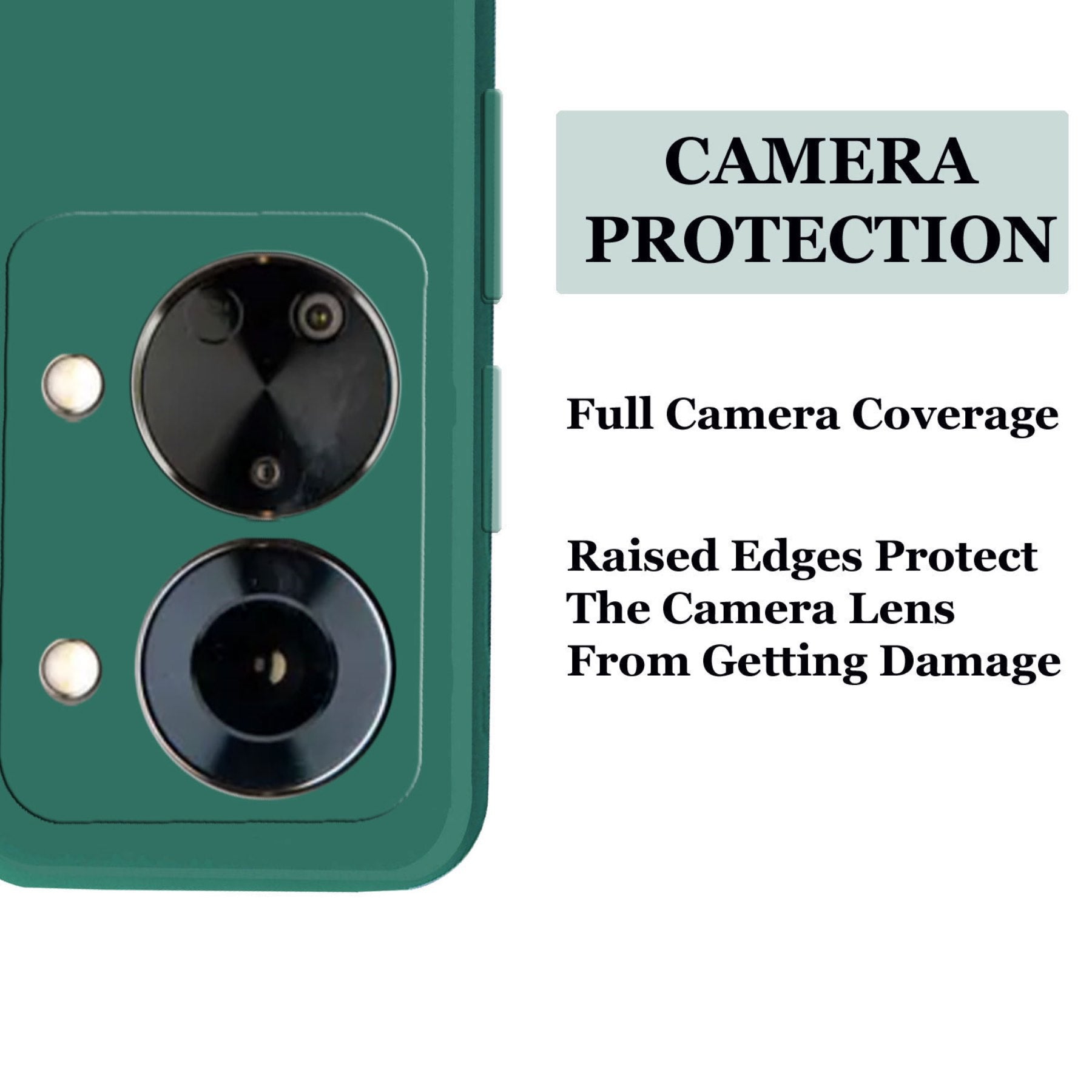 OnePlus Nord 2T 5G Liquid Silicone Back Cover Case With TPU & Matte Finish - Green