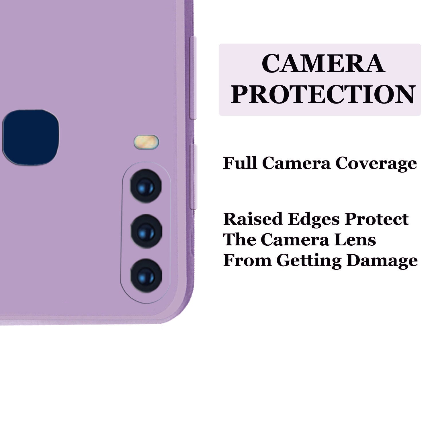 Vivo Y17 Liquid Silicone Back Cover Case With TPU & Matte Finish - Purple