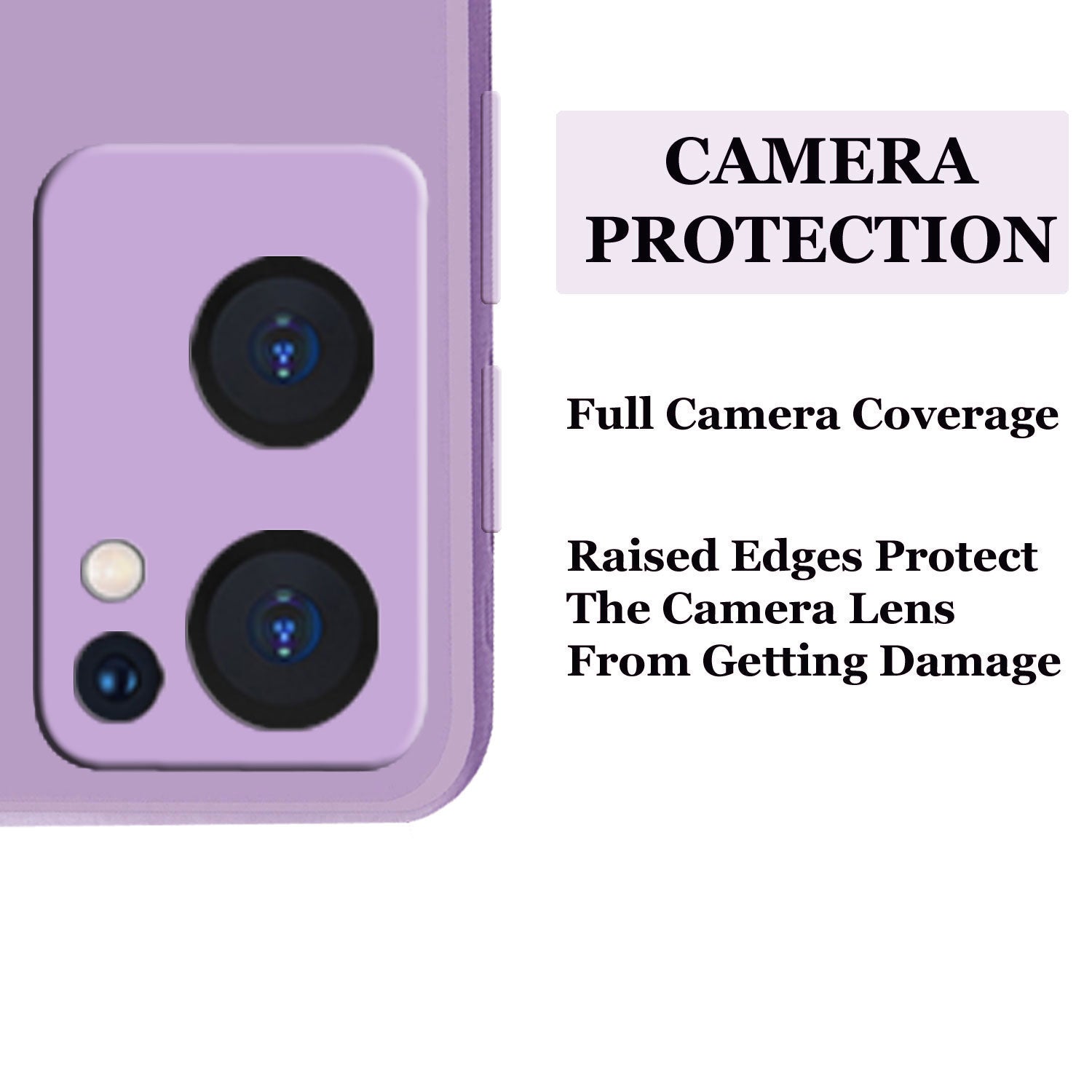 Reno 7 Liquid Silicone Back Cover Case With TPU & Matte Finish - Purple