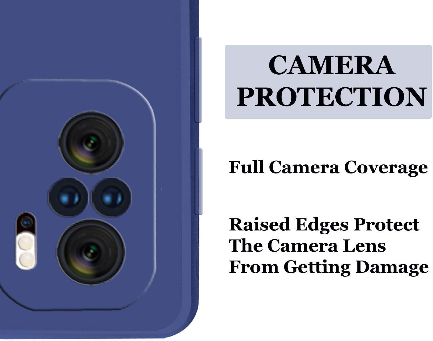 Redmi Note 10 4G / 10S Liquid Silicone Back Cover Case With TPU & Matte Finish - Blue