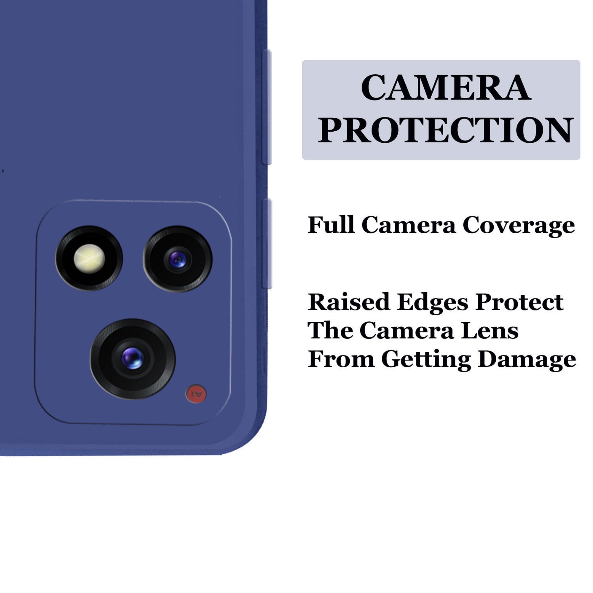 Vivo Y72 5g Liquid Silicone Back Cover Case With TPU & Matte Finish - Blue