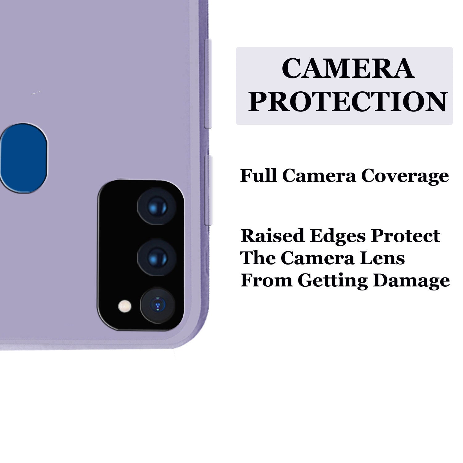 Samsung Galaxy M21/M30s Liquid Silicone Back Cover Case With TPU & Matte Finish - Purple