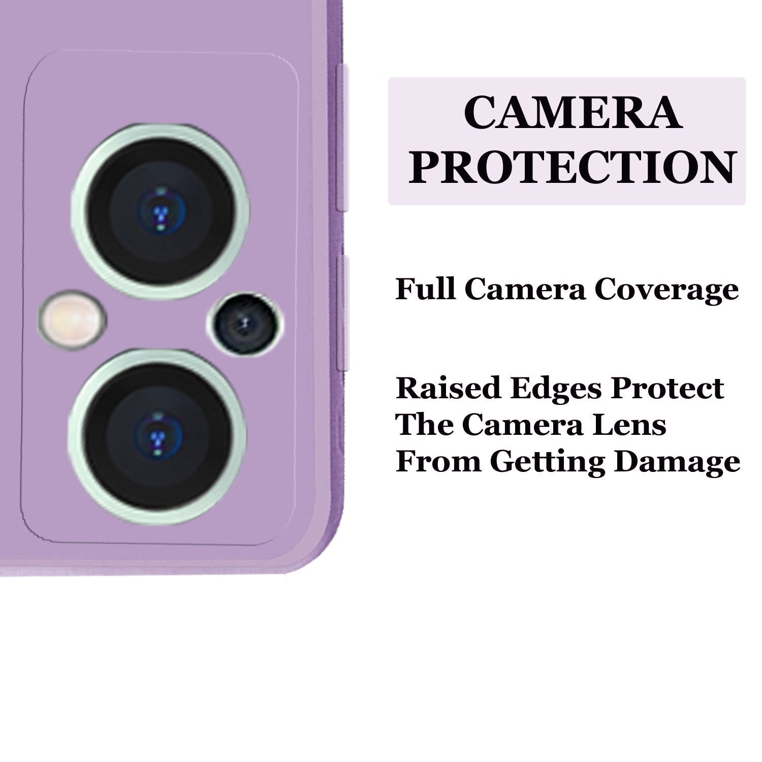 Oppo F21 Pro 5G Liquid Silicone Back Cover Case With TPU & Matte Finish - Purple