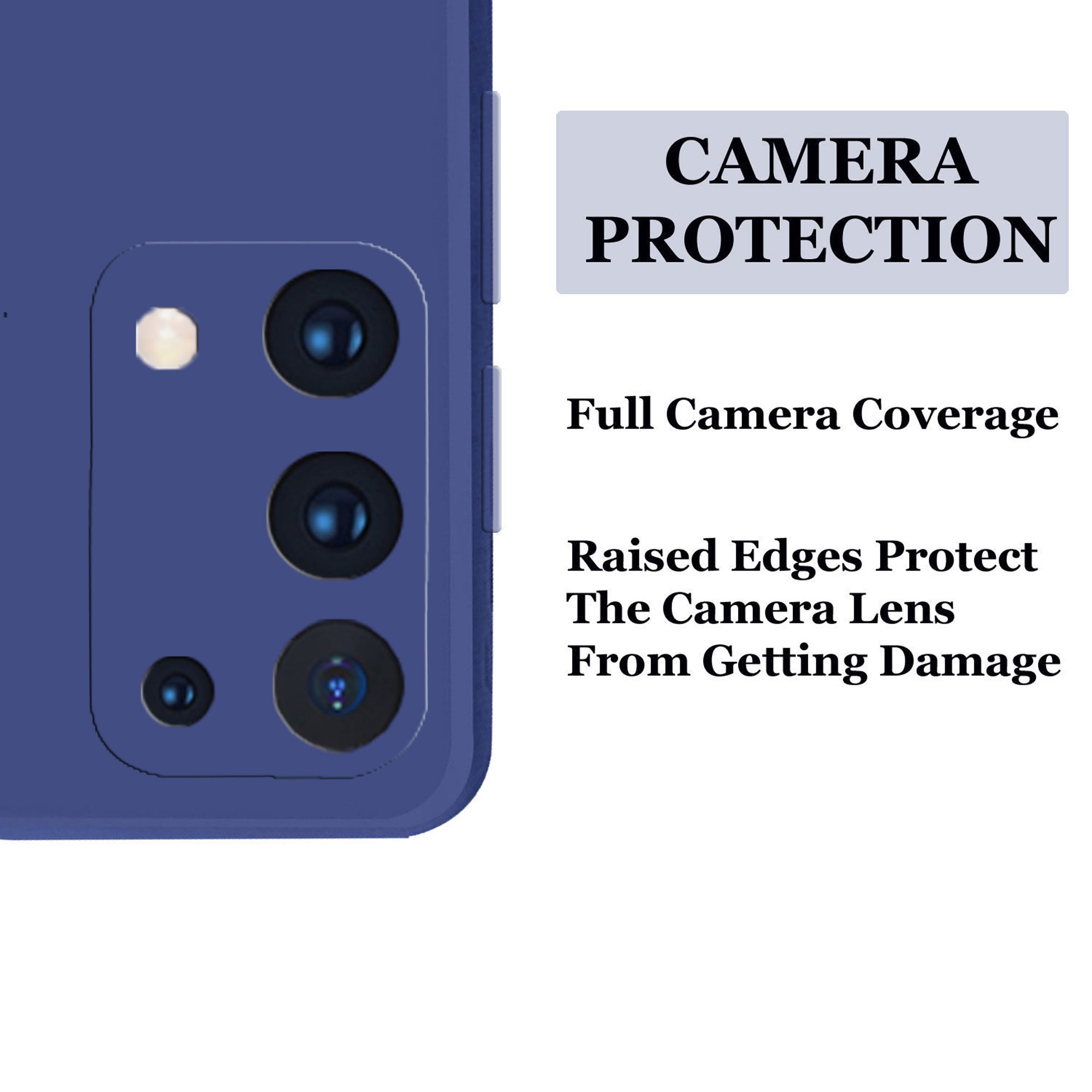 Oppo A74 5g Liquid Silicone Back Cover Case With TPU & Matte Finish - Blue