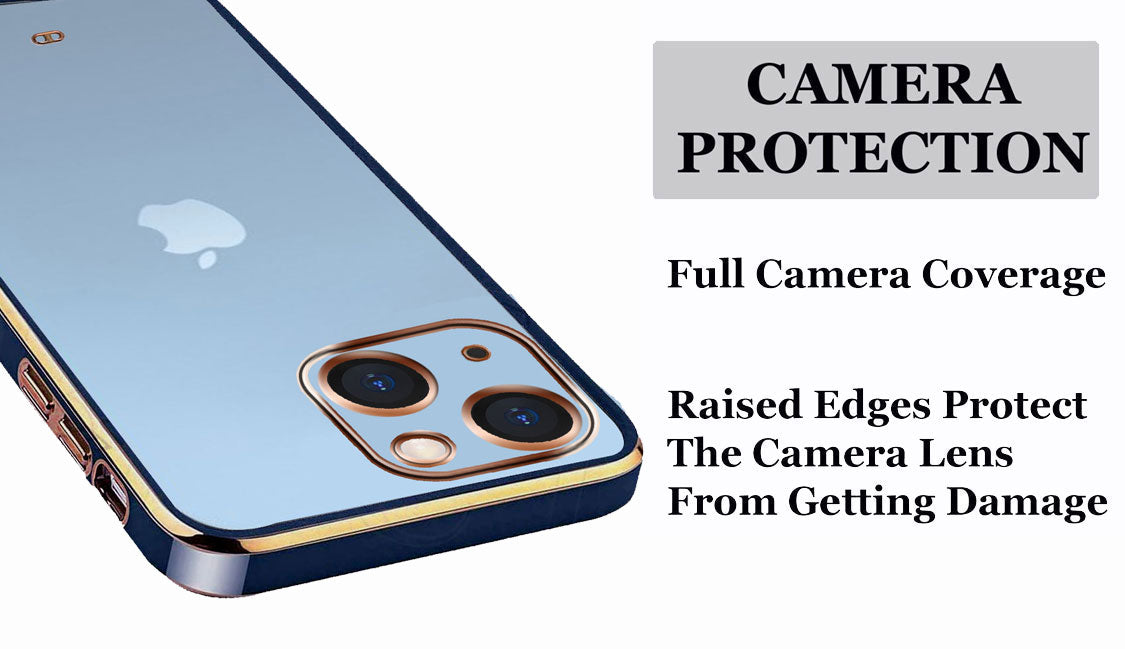 Electro Silicone Series Back cover Case For iphone 13 - Blue
