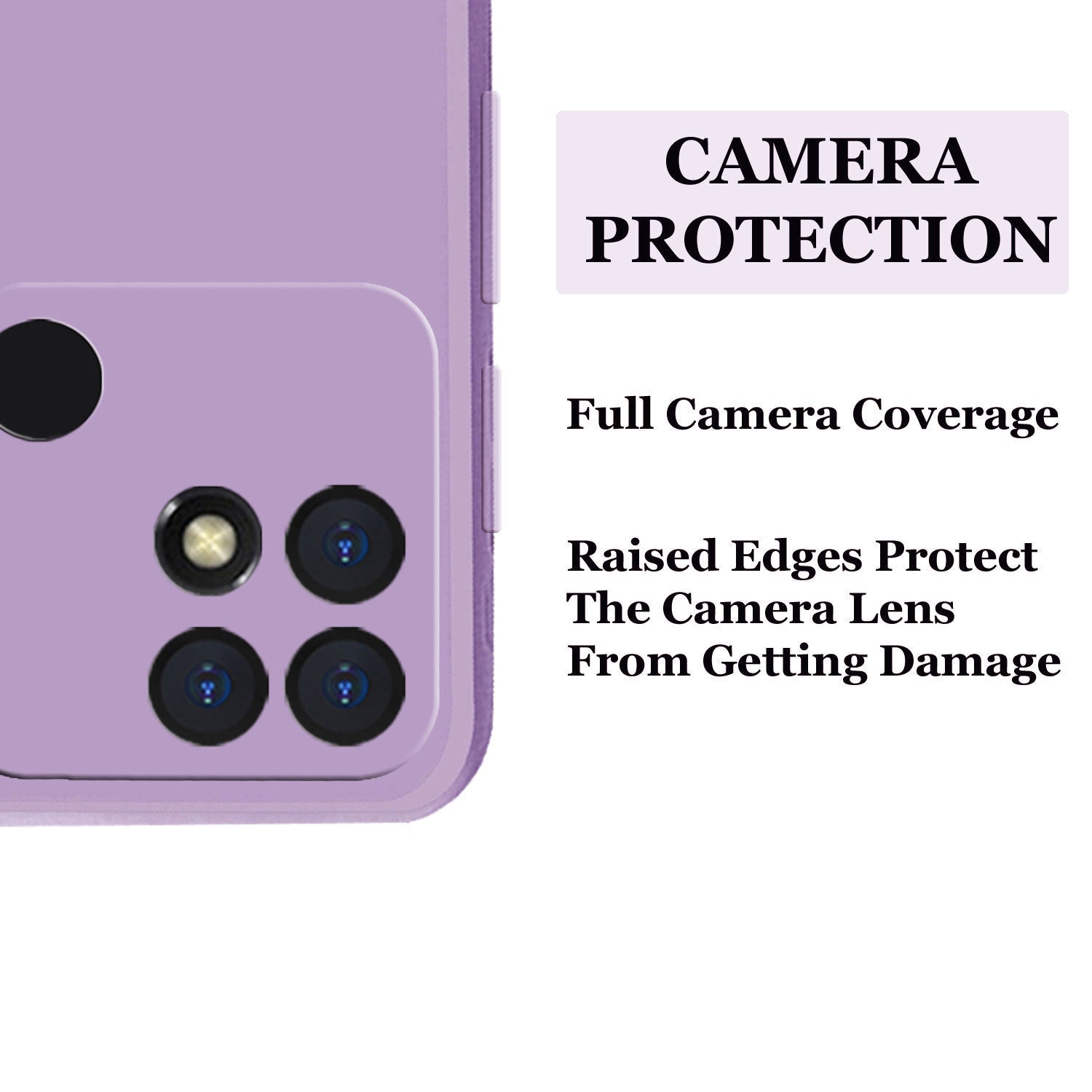 Redmi 10 / Redmi 10 Power Liquid Silicone Back Cover Case With TPU & Matte Finish - Purple