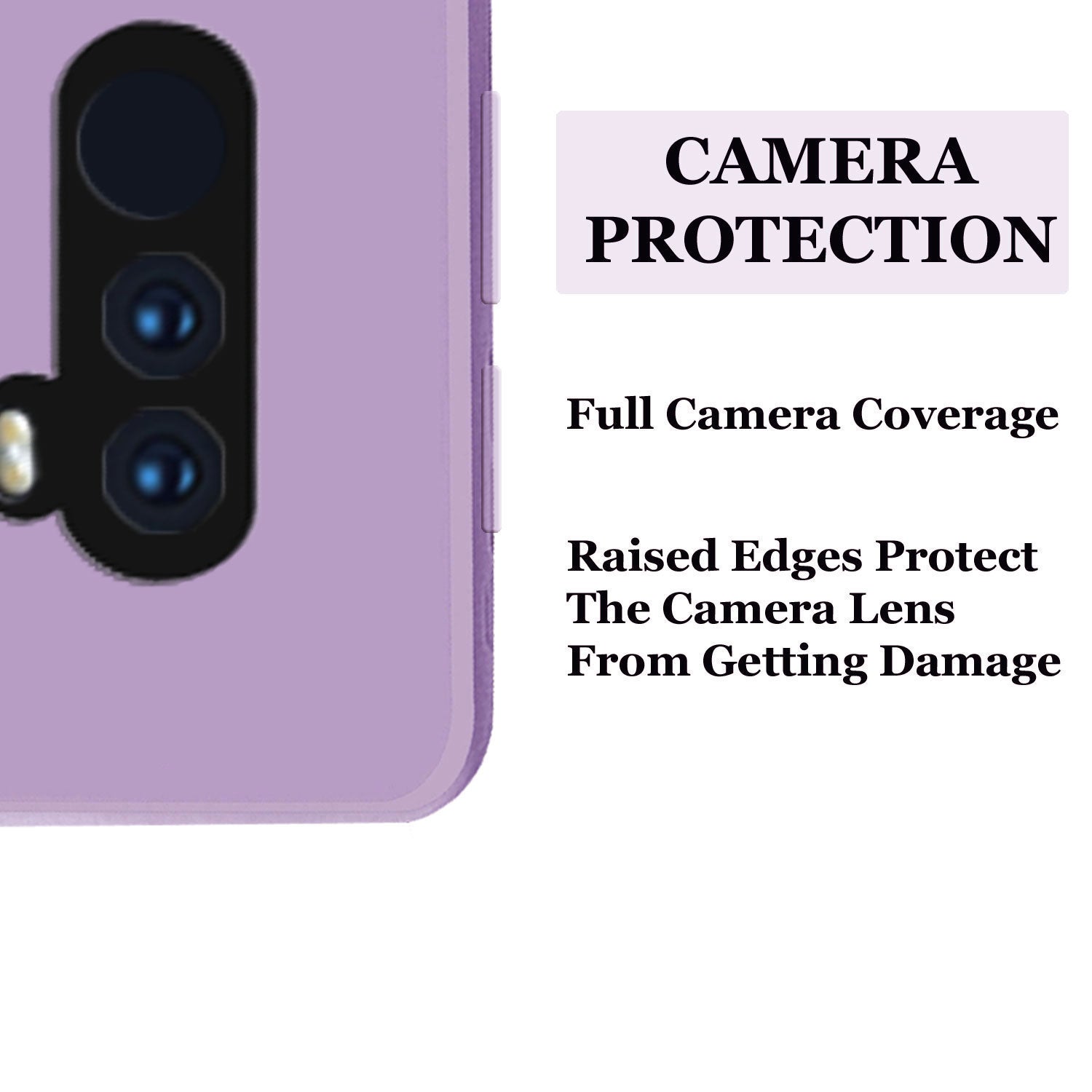 Poco F1 Liquid Silicone Back Cover Case With TPU & Matte Finish - Purple