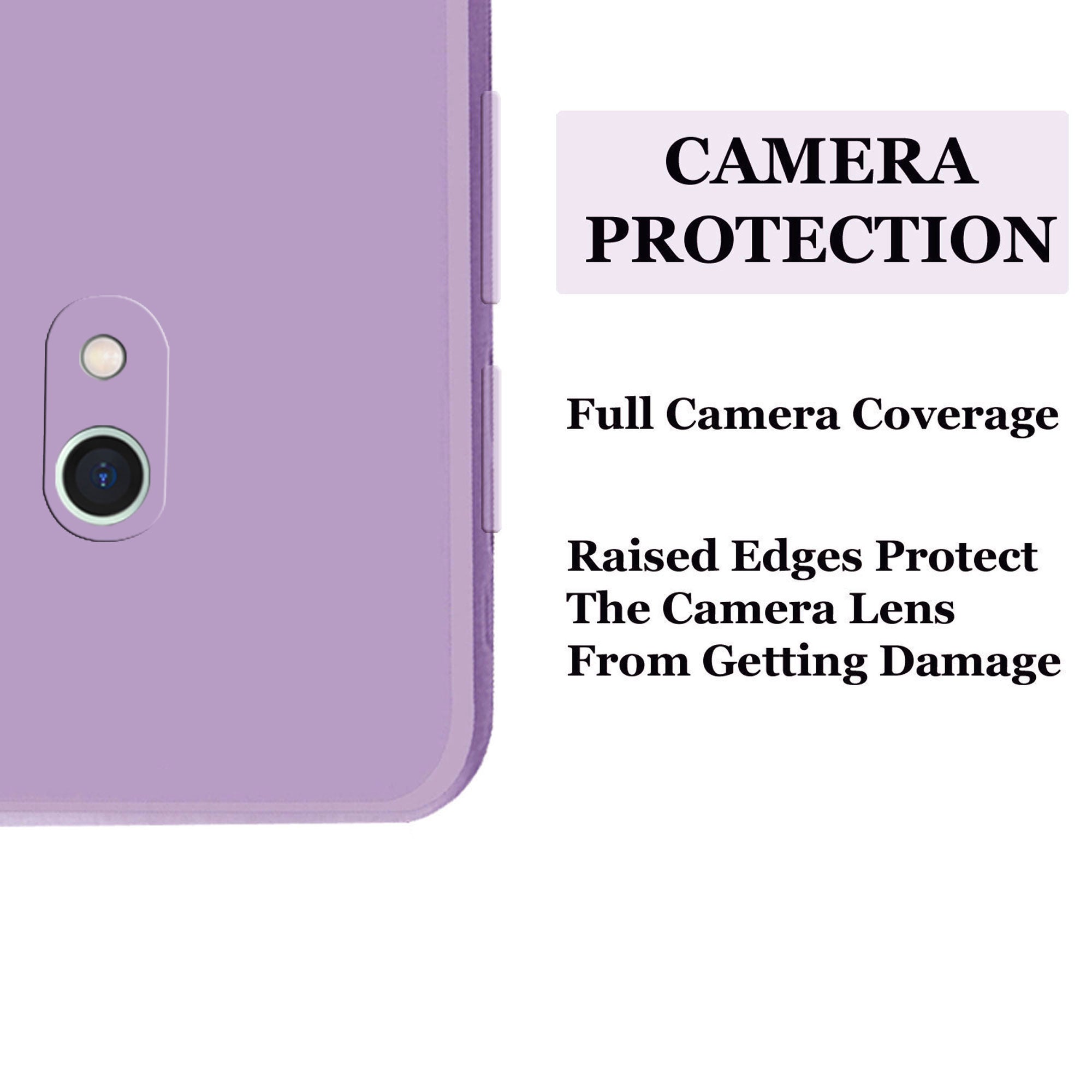 Redmi 8a Liquid Silicone Back Cover Case With TPU & Matte Finish - Purple