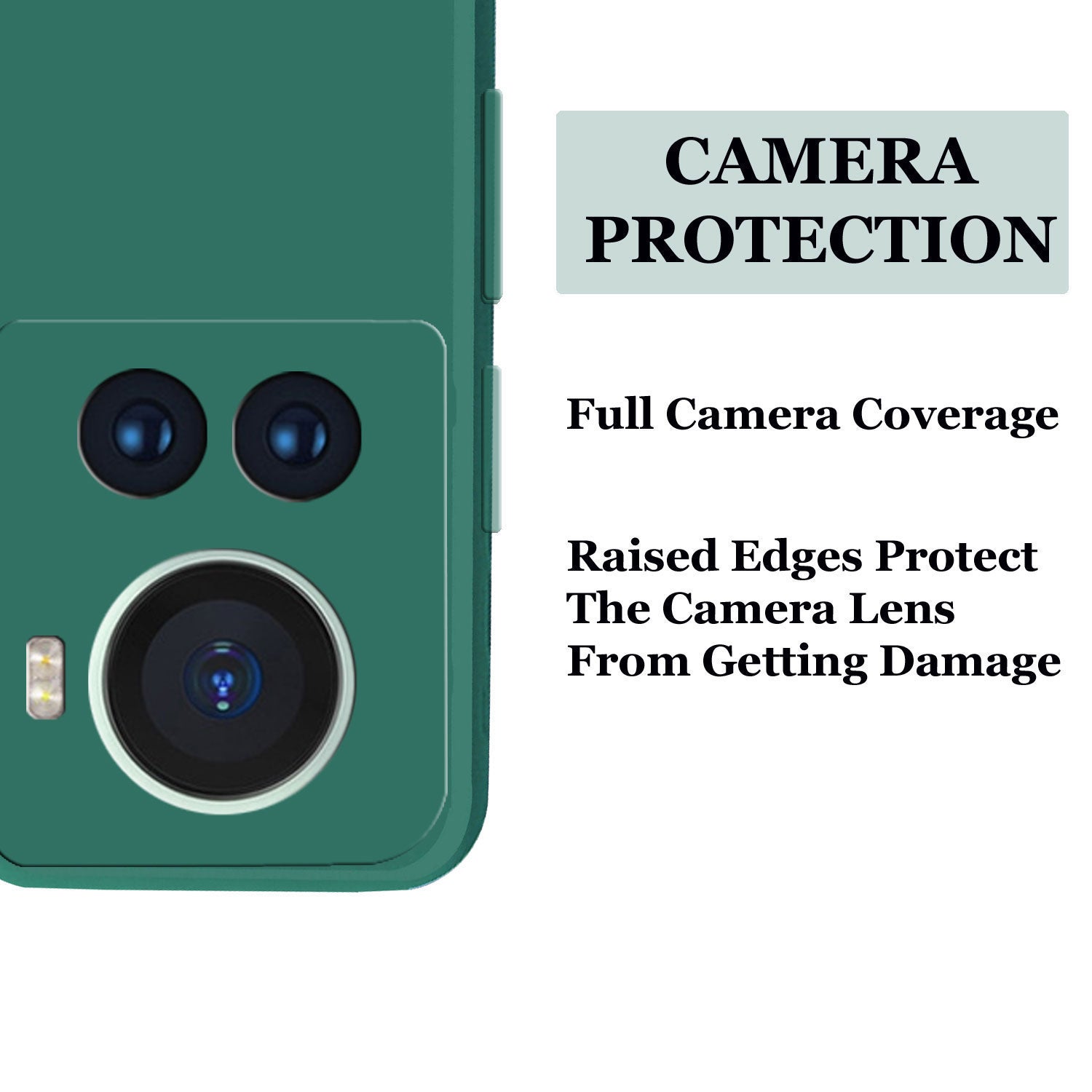 OnePlus Nord 3 Liquid Silicone Back Cover Case With TPU & Matte Finish - Green