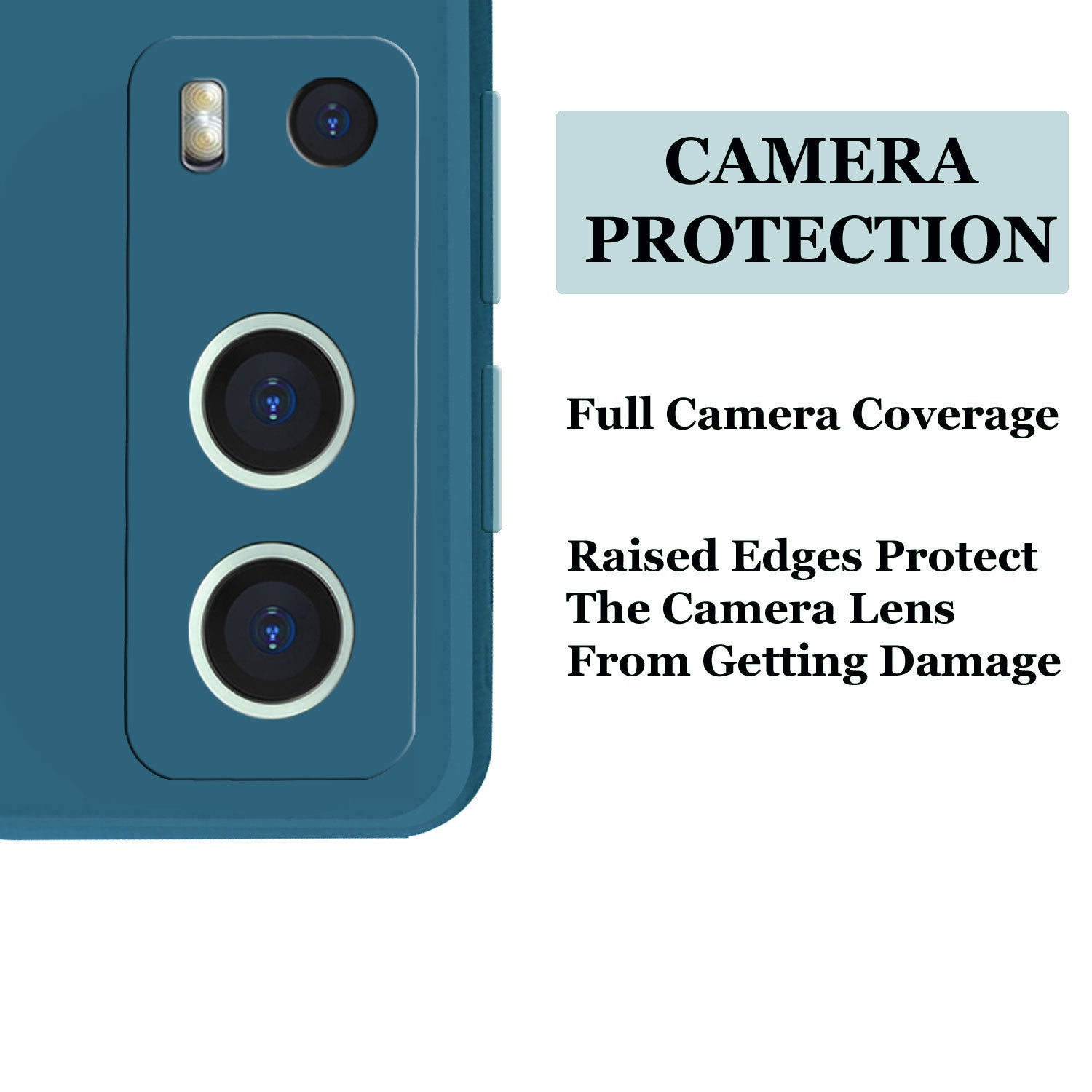 IQOO Z3 Liquid Silicone Back Cover Case With TPU & Matte Finish - Blue