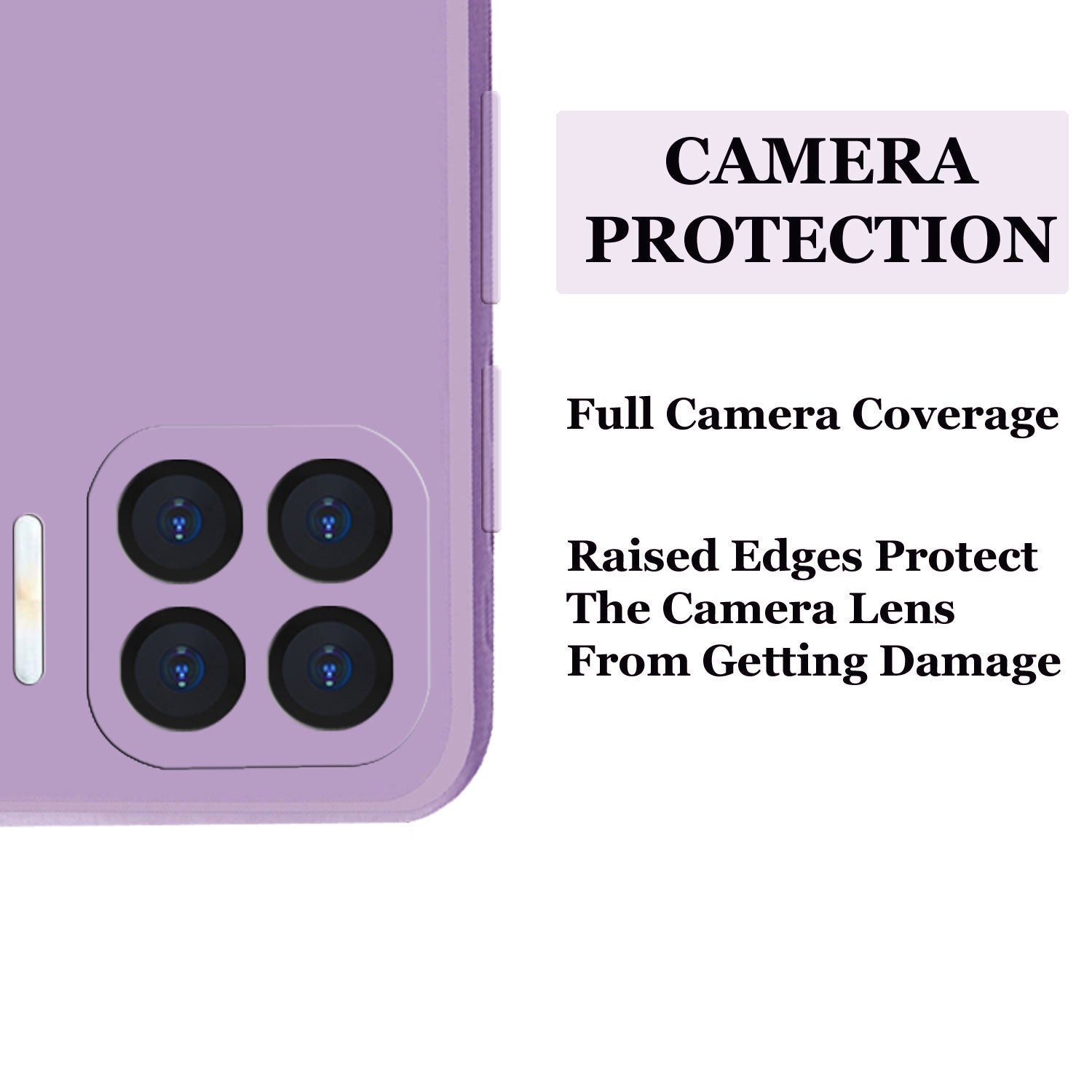 Oppo F17 Pro Liquid Silicone Back Cover Case With TPU & Matte Finish - Purple