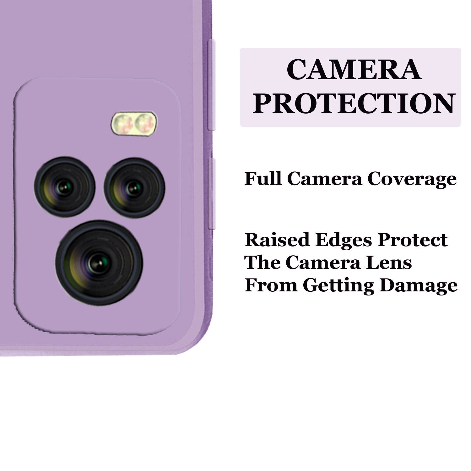 Vivo Y73 Liquid Silicone Back Cover Case With TPU & Matte Finish - Purple