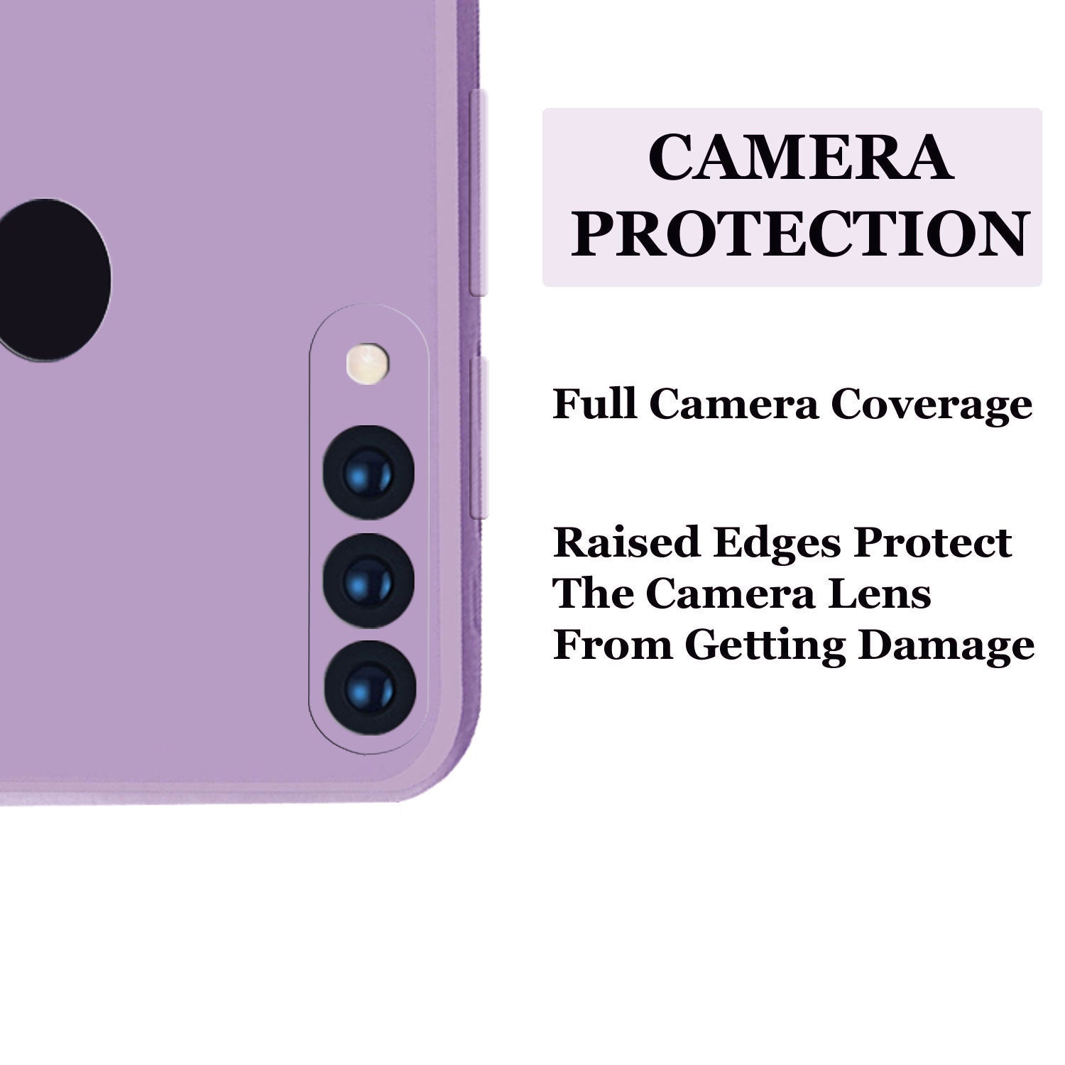 Oppo A31 Liquid Silicone Back Cover Case With TPU & Matte Finish - Purple
