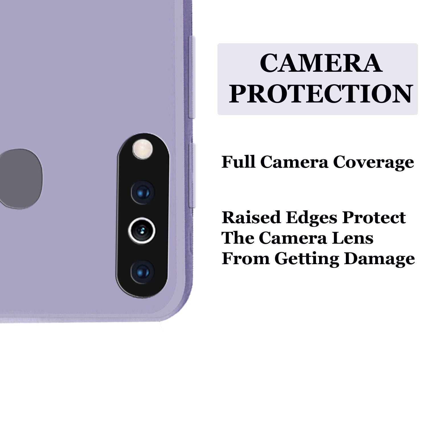 Samsung Galaxy M30 Liquid Silicone Back Cover Case With TPU & Matte Finish - Purple