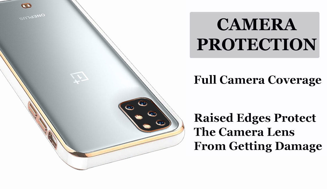 Electro Silicone Series Back cover Case For  OnePlus 8T - White