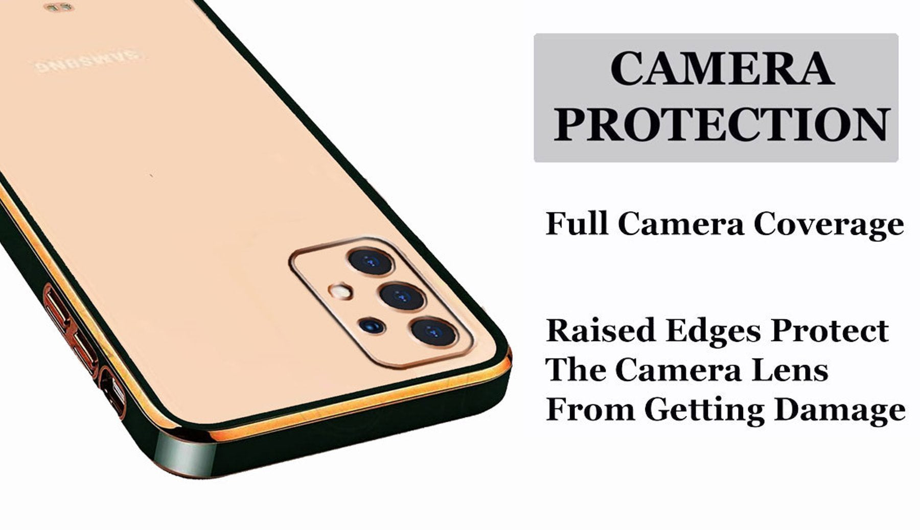 Electro Silicone Series Back cover Case For Samsung Galaxy A73 5G - Black