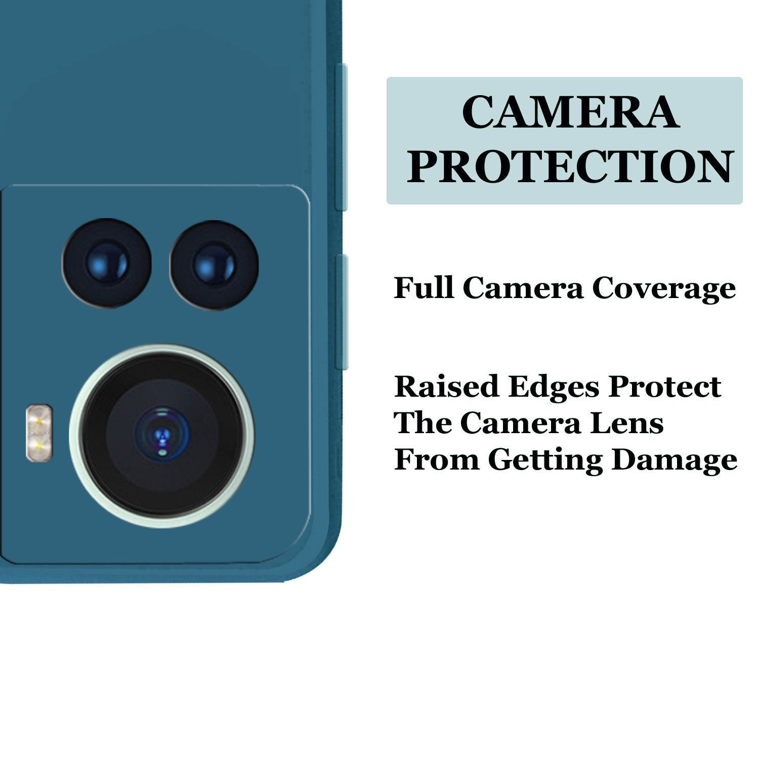 OnePlus Nord 3 Liquid Silicone Back Cover Case With TPU & Matte Finish - Blue