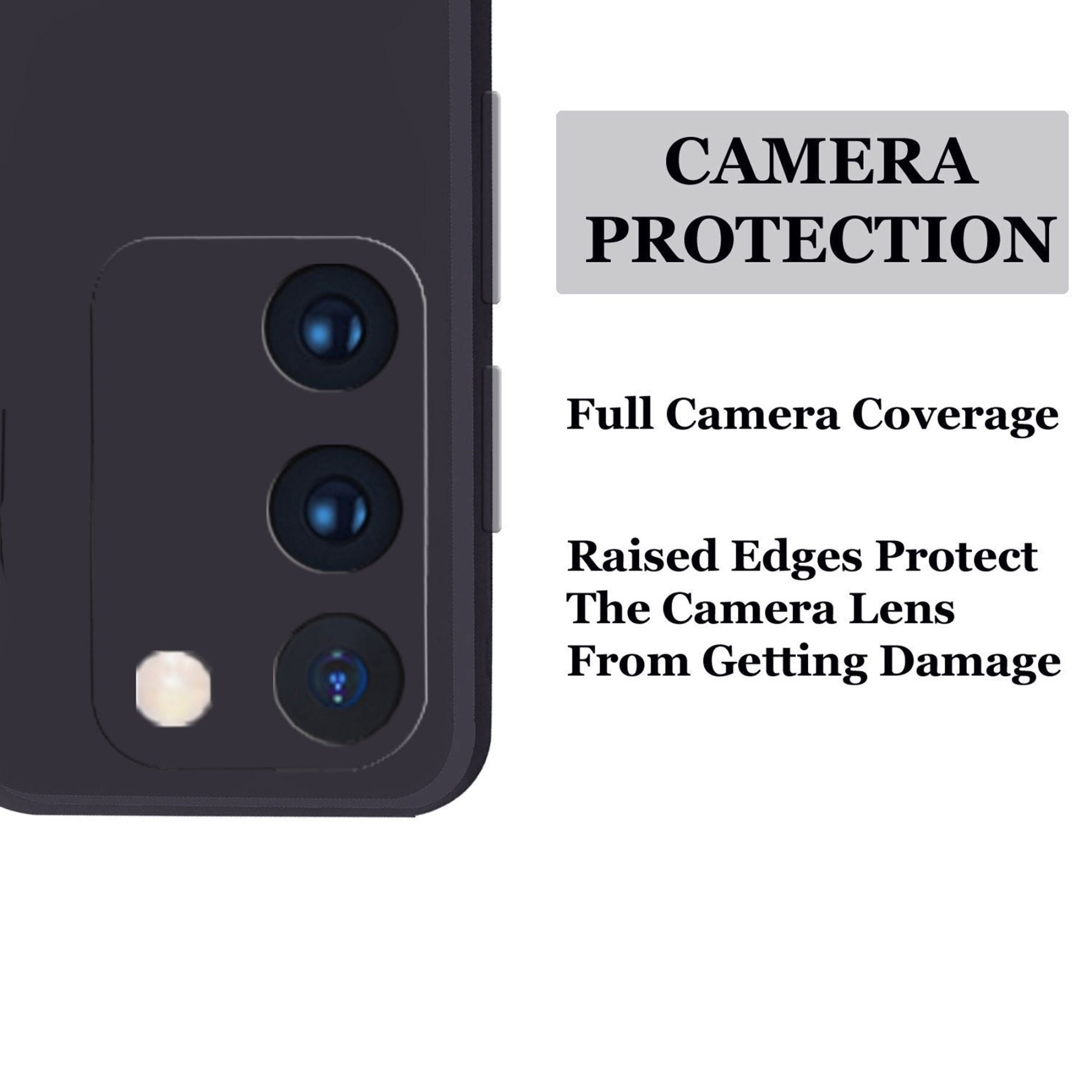 Samsung Galaxy M02s / F02s Liquid Silicone Back Cover Case With TPU & Matte Finish - Black