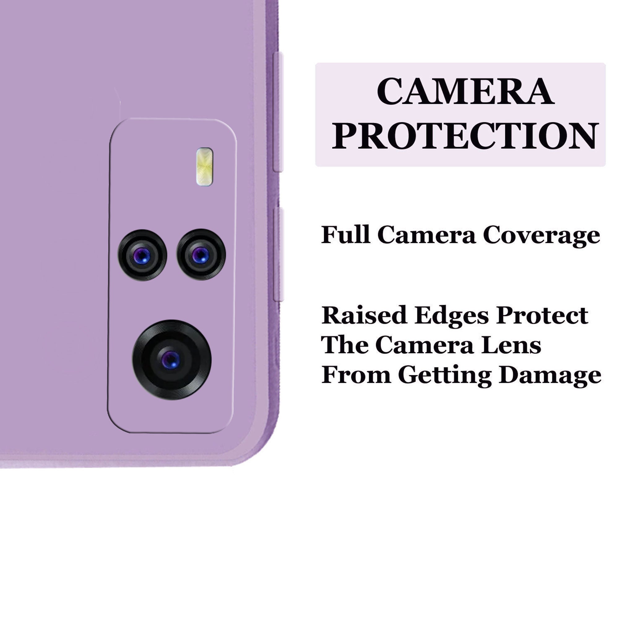 Vivo Y51 2020 / Vivo Y51A  Liquid Silicone Back Cover Case With TPU & Matte Finish - Purple