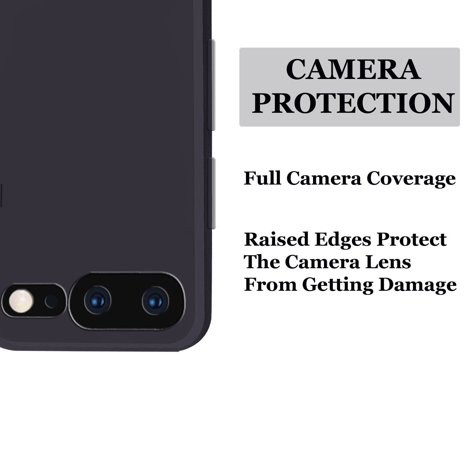 OnePlus 5 Liquid Silicone Back Cover Case With TPU & Matte Finish - Black
