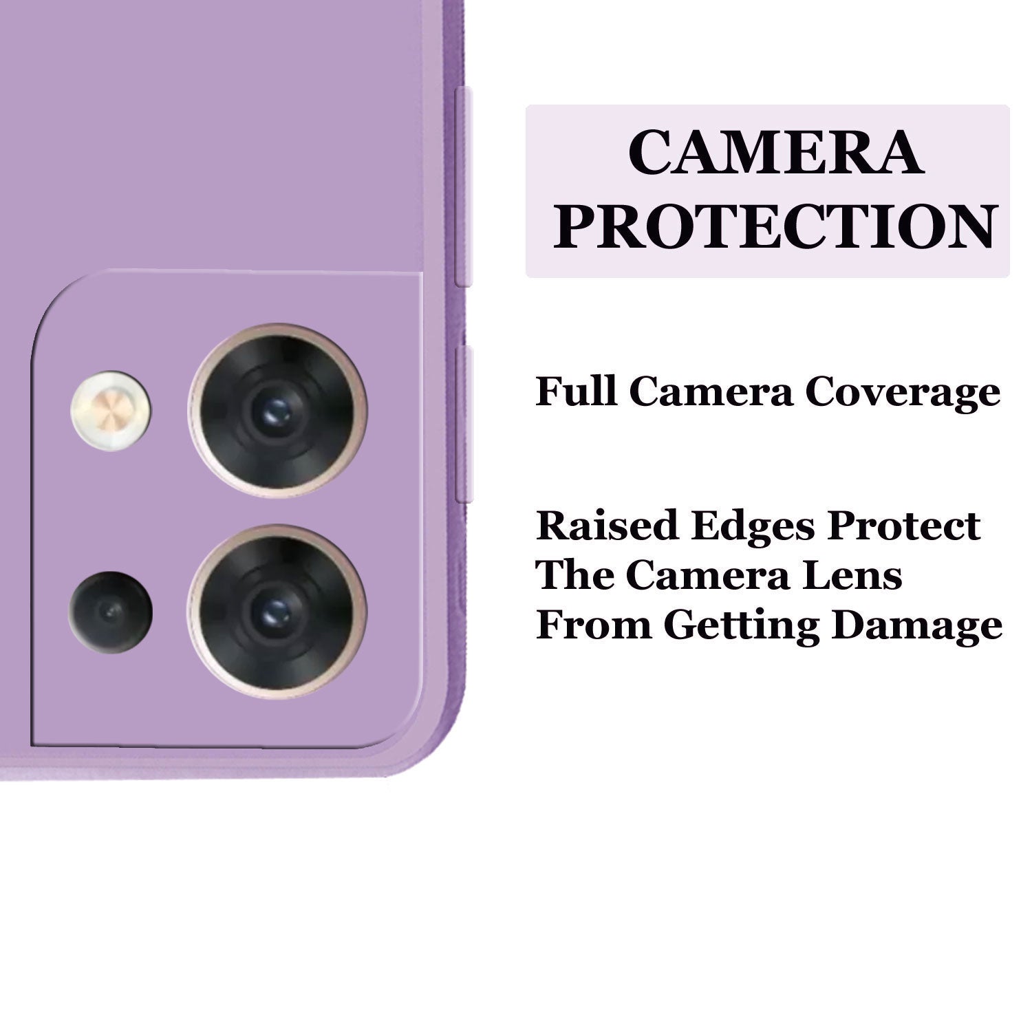 Oppo Reno 8 5G Liquid Silicone Back Cover Case With TPU & Matte Finish - Purple