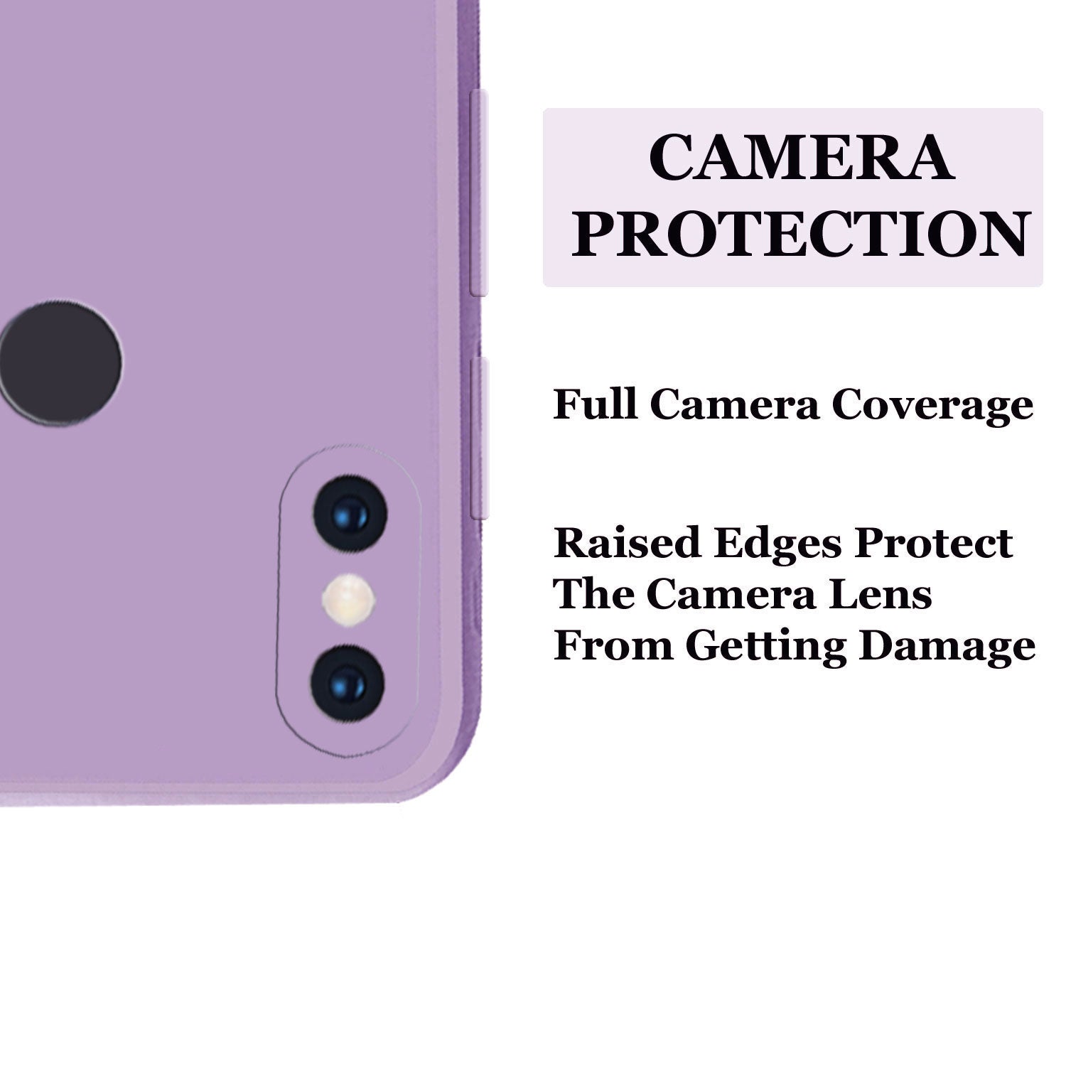 Redmi Note 6 Liquid Silicone Back Cover Case With TPU & Matte Finish - Purple