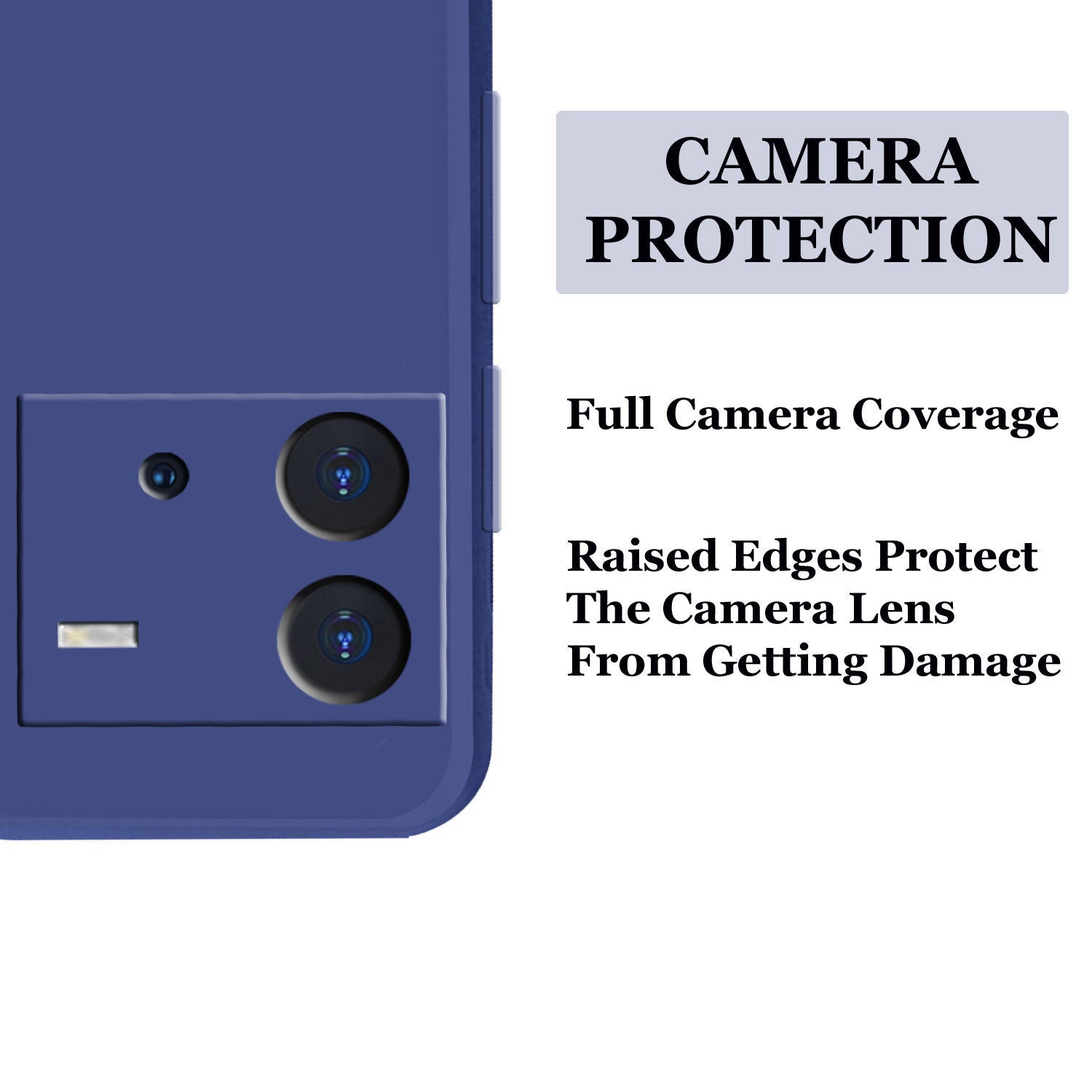 iQOO Neo 6 5G Liquid Silicone Back Cover Case With TPU & Matte Finish - Blue