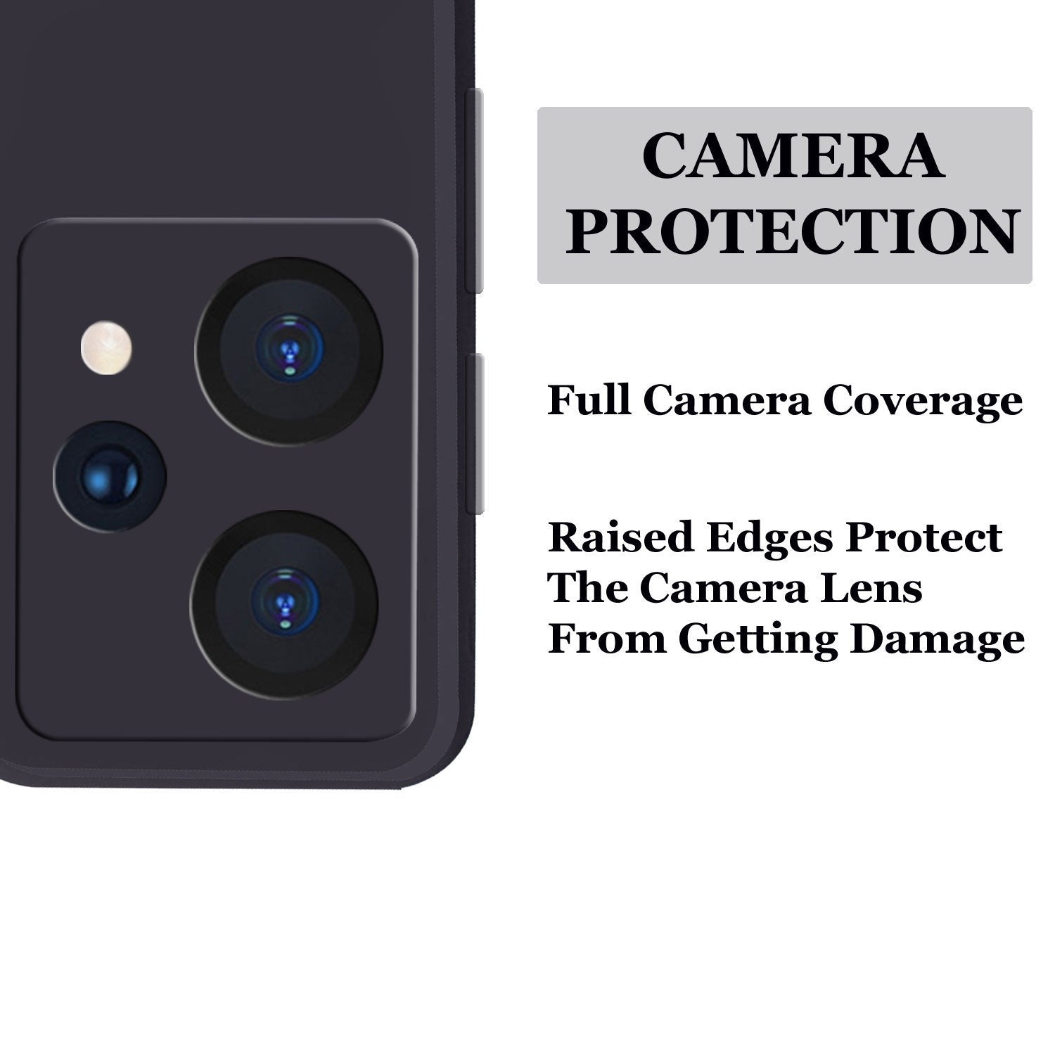 Realme 9 Pro Plus Liquid Silicone Back Cover Case With TPU & Matte Finish -  Black