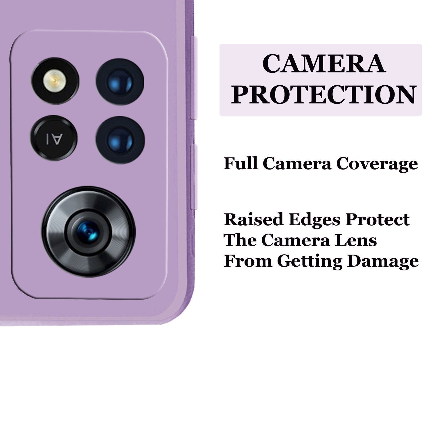 Poco X4 Liquid Silicone Back Cover Case With TPU & Matte Finish - Purple