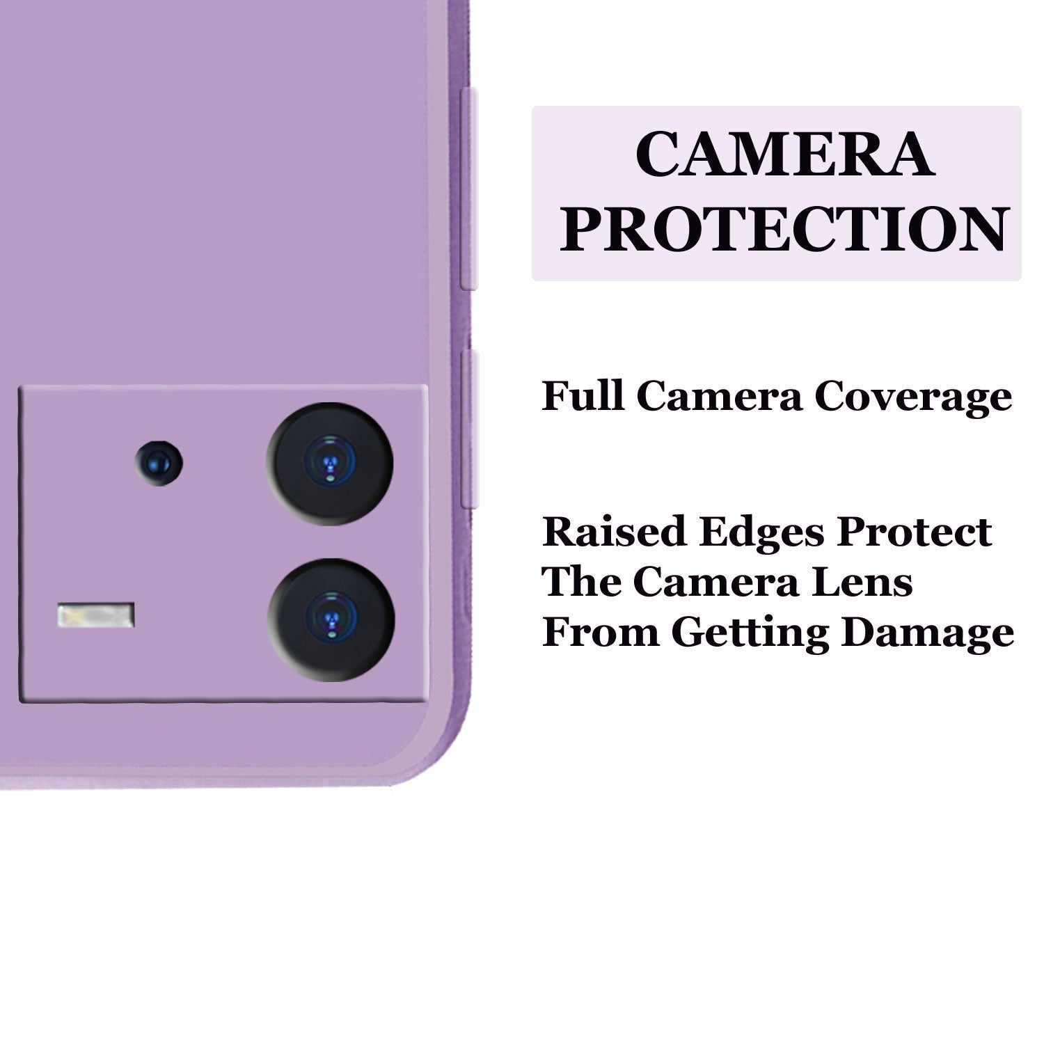 iQOO Neo 6 5G Liquid Silicone Back Cover Case With TPU & Matte Finish - Purple