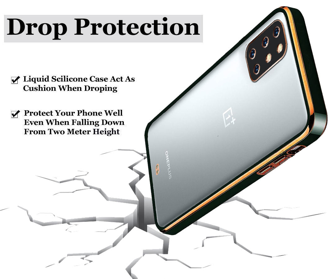 Electro Silicone Series Back cover Case For  OnePlus 8T - Black
