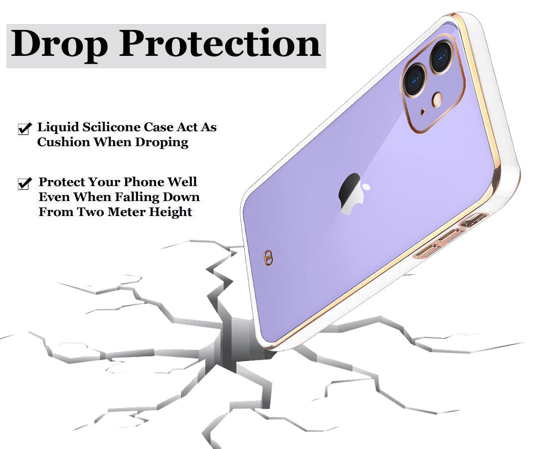 Electro Silicone Series Back cover Case For iphone 11 - White